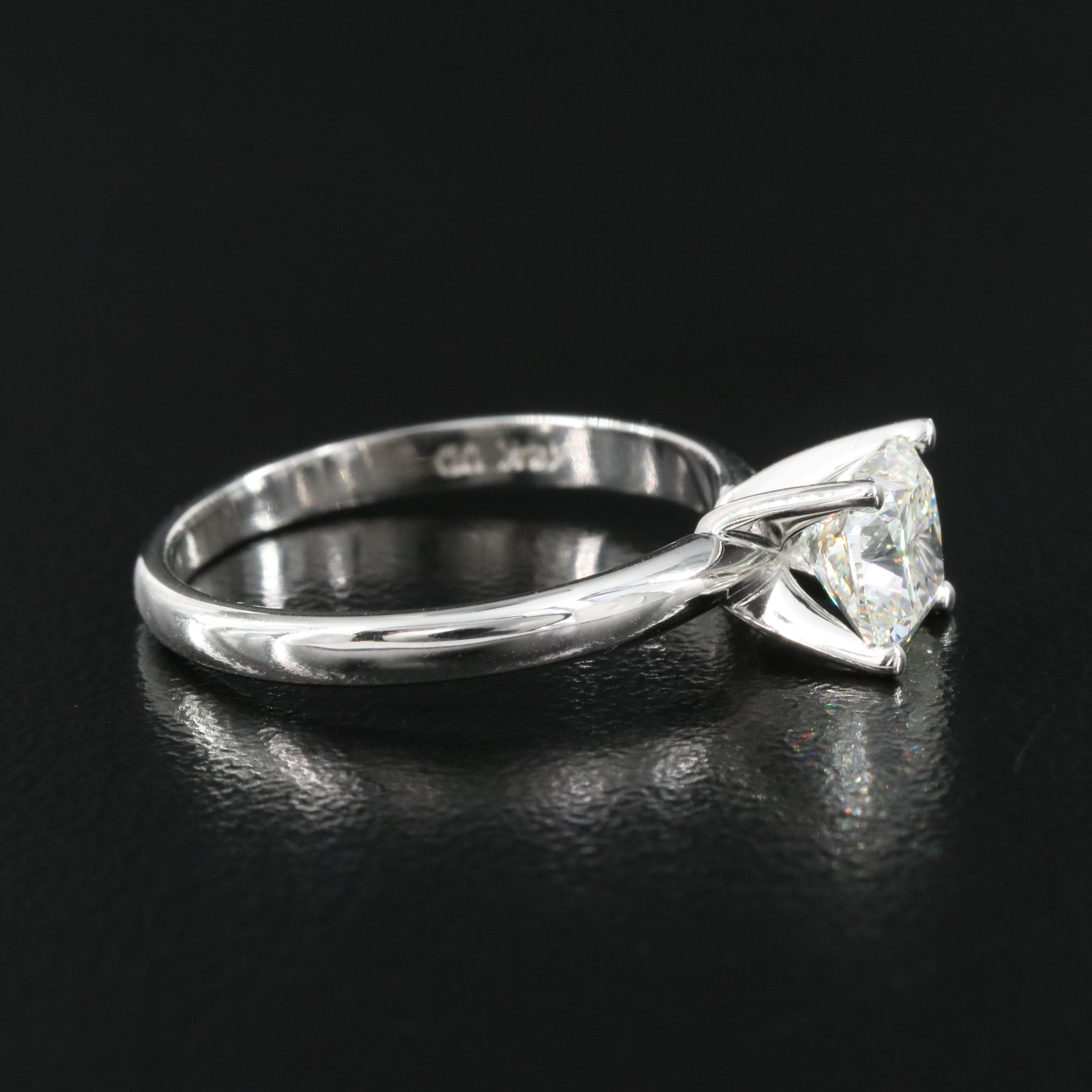 14K 1.30 CT Lab Grown Diamond Solitaire Ring