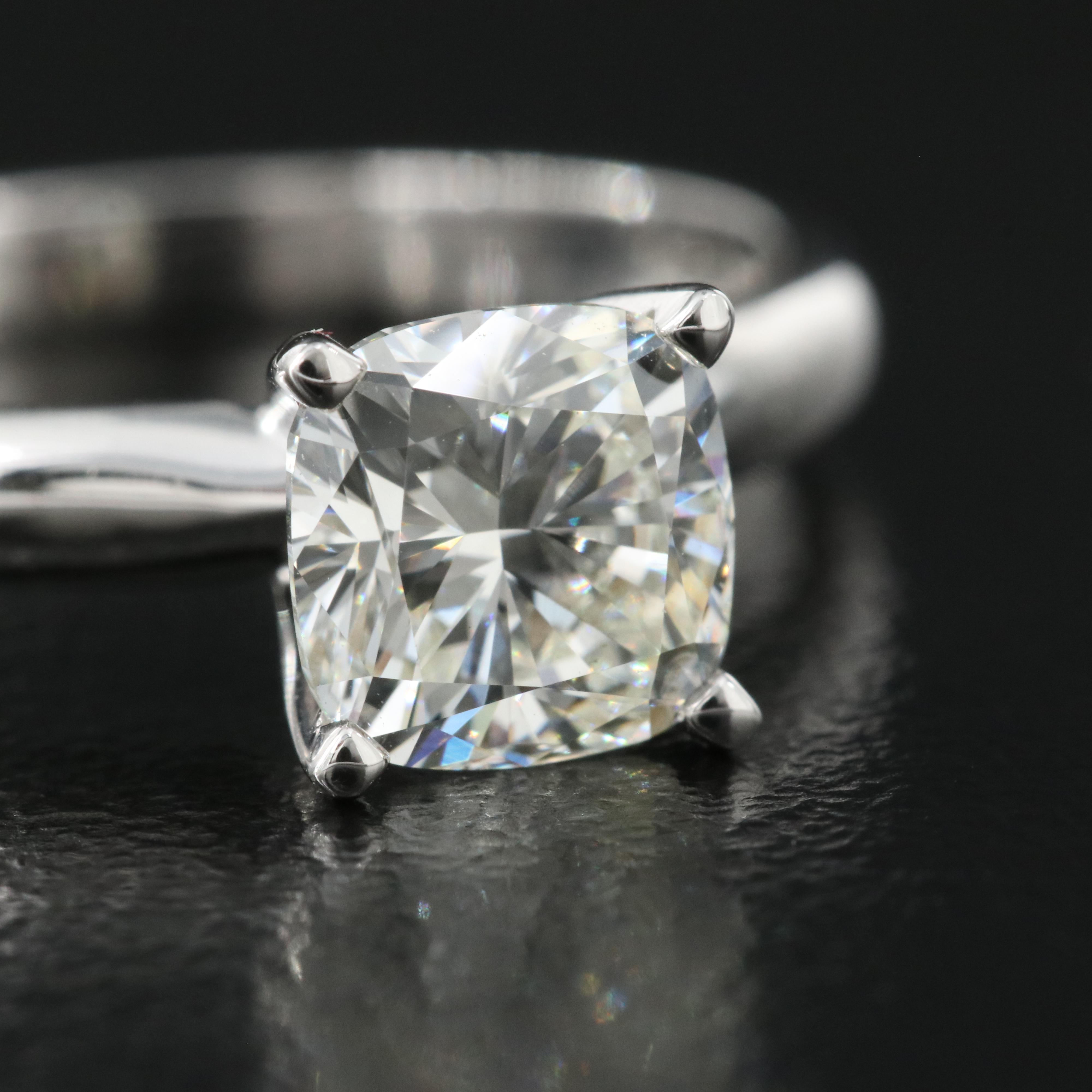 14K 1.30 CT Lab Grown Diamond Solitaire Ring