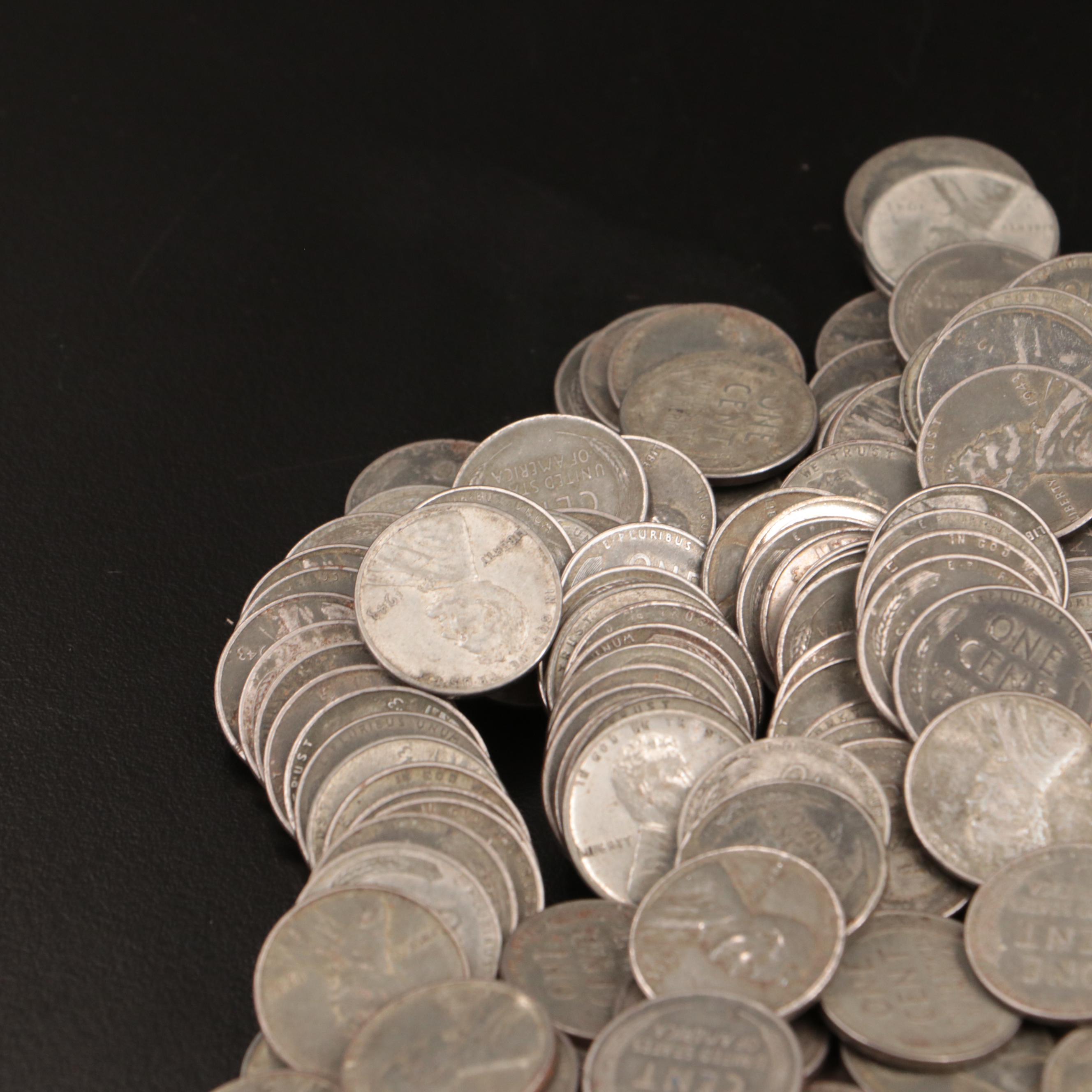 Three Hundred Forty 1943 Steel Cents