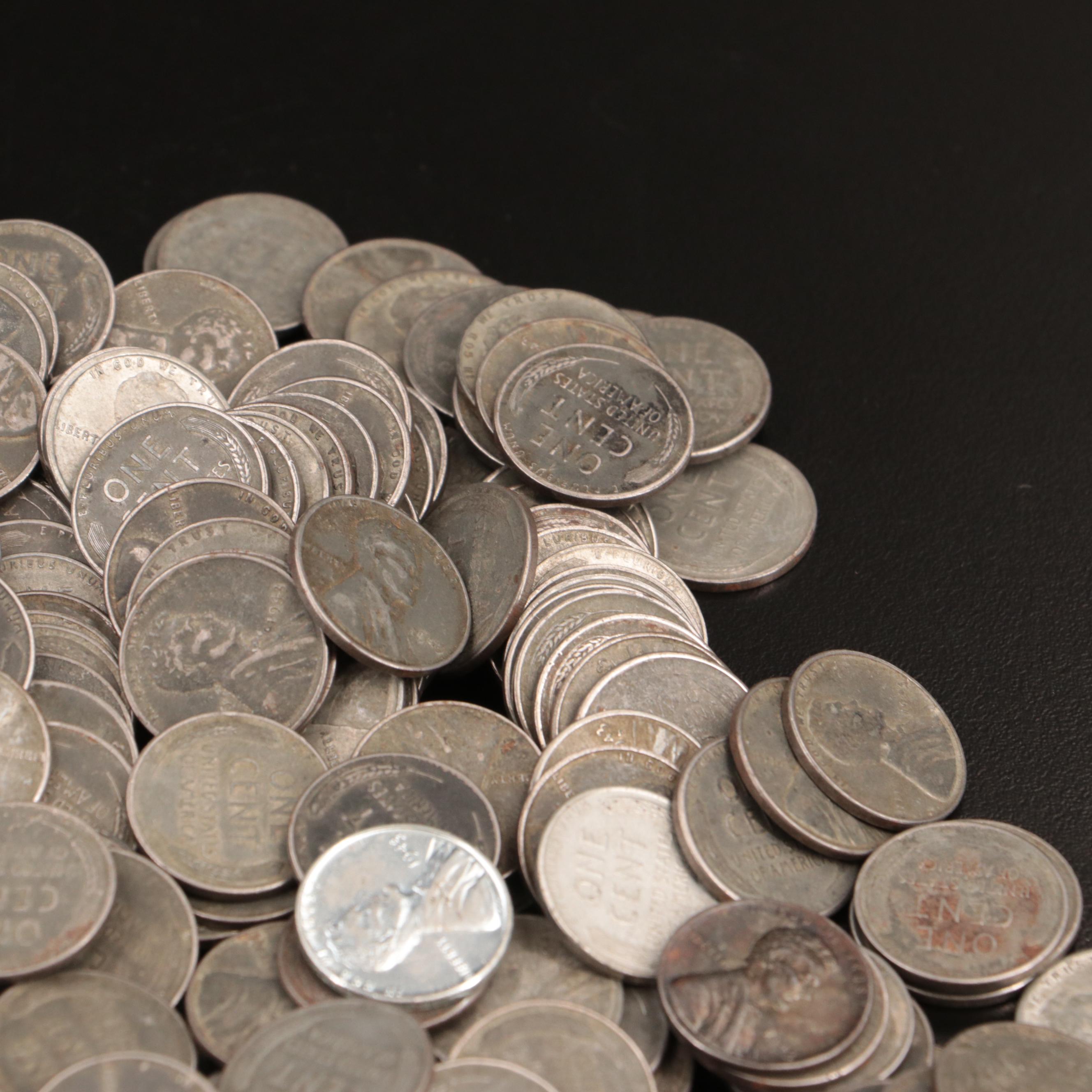 Three Hundred Forty 1943 Steel Cents