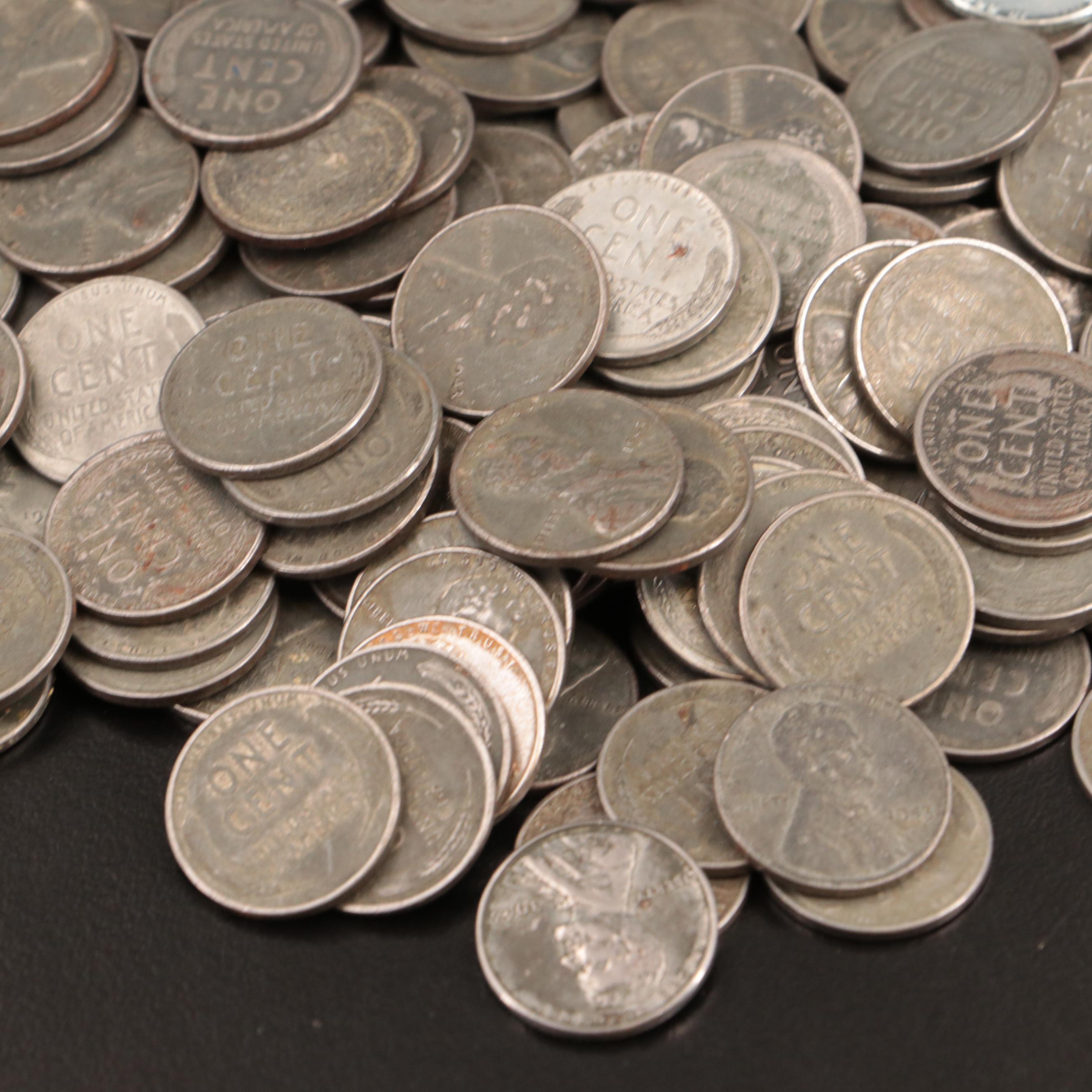 Three Hundred Forty 1943 Steel Cents