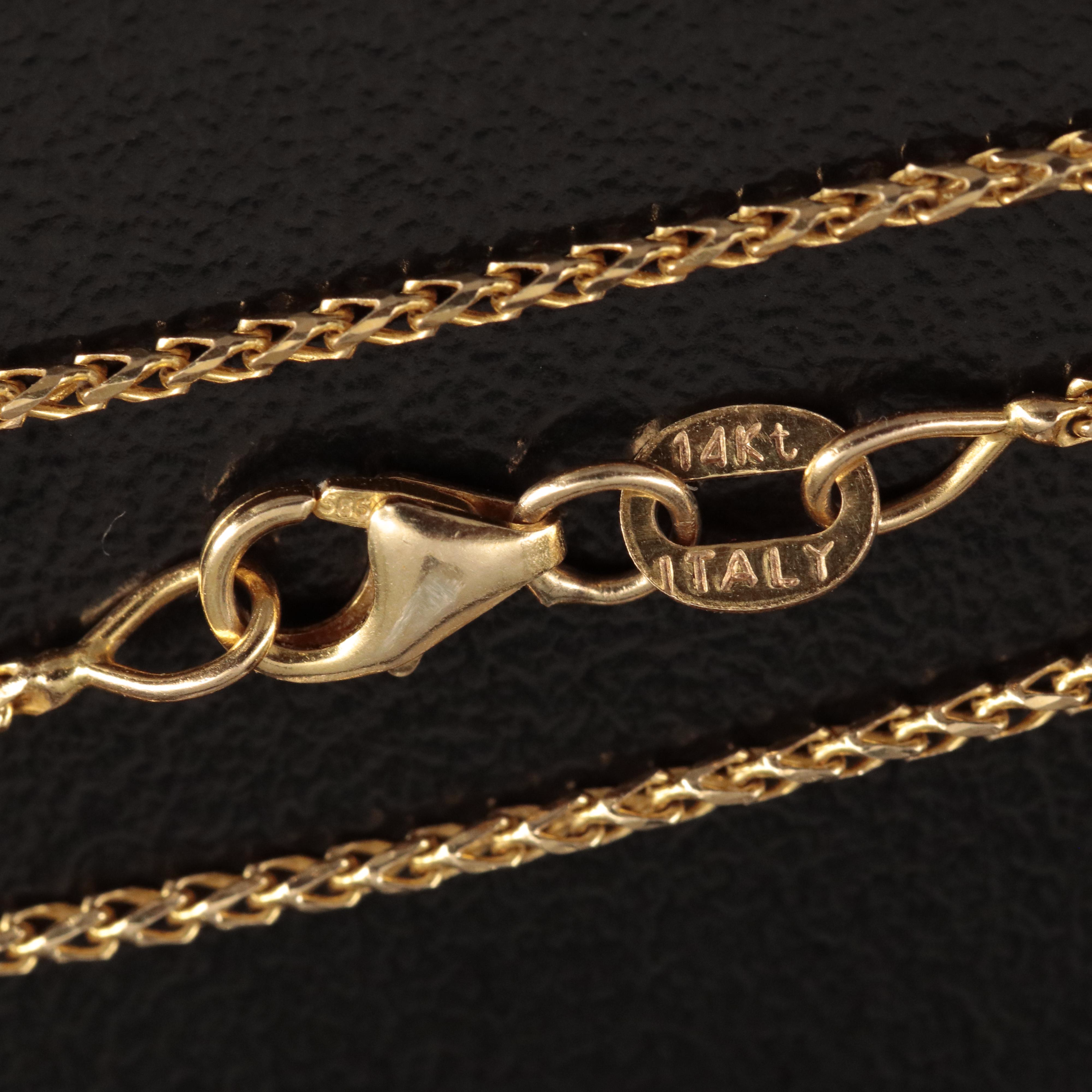 Italian 14K Fancy Link Necklace