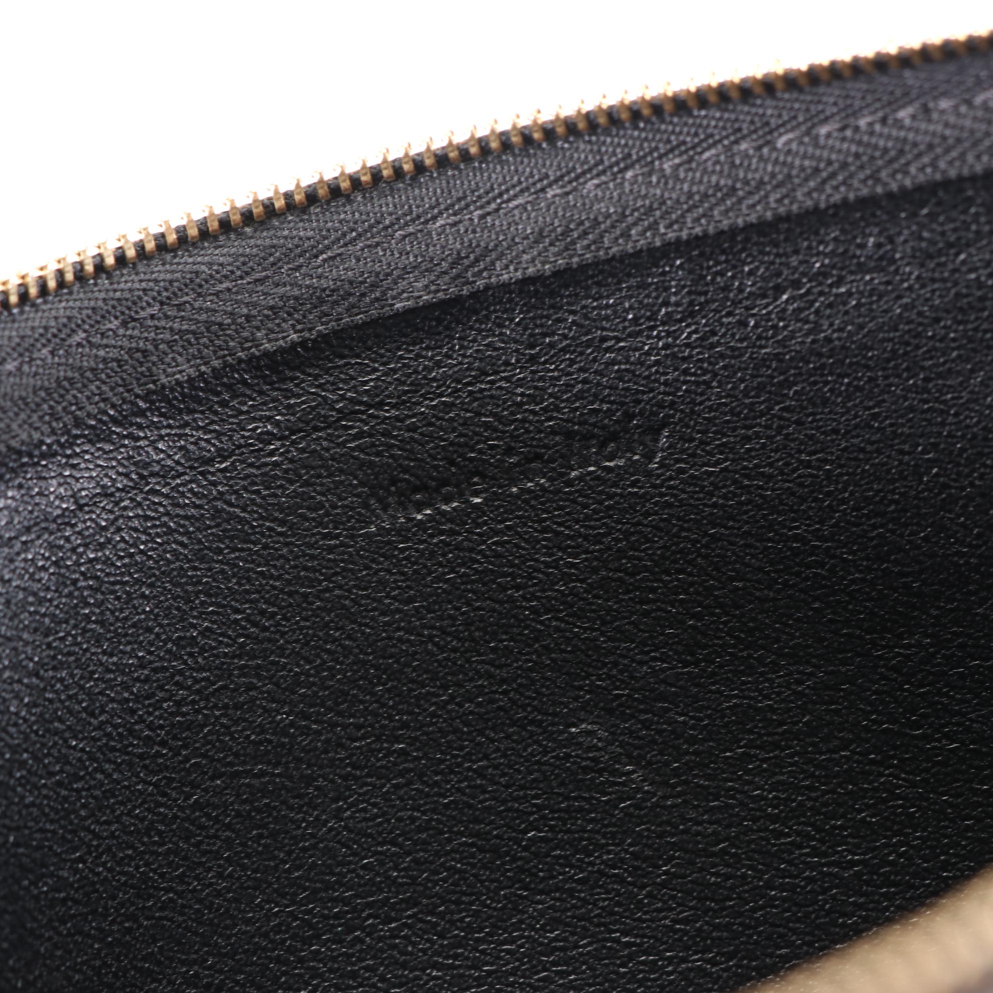 Céline Medium Pocket Clutch on Chain in Tricolor Leather