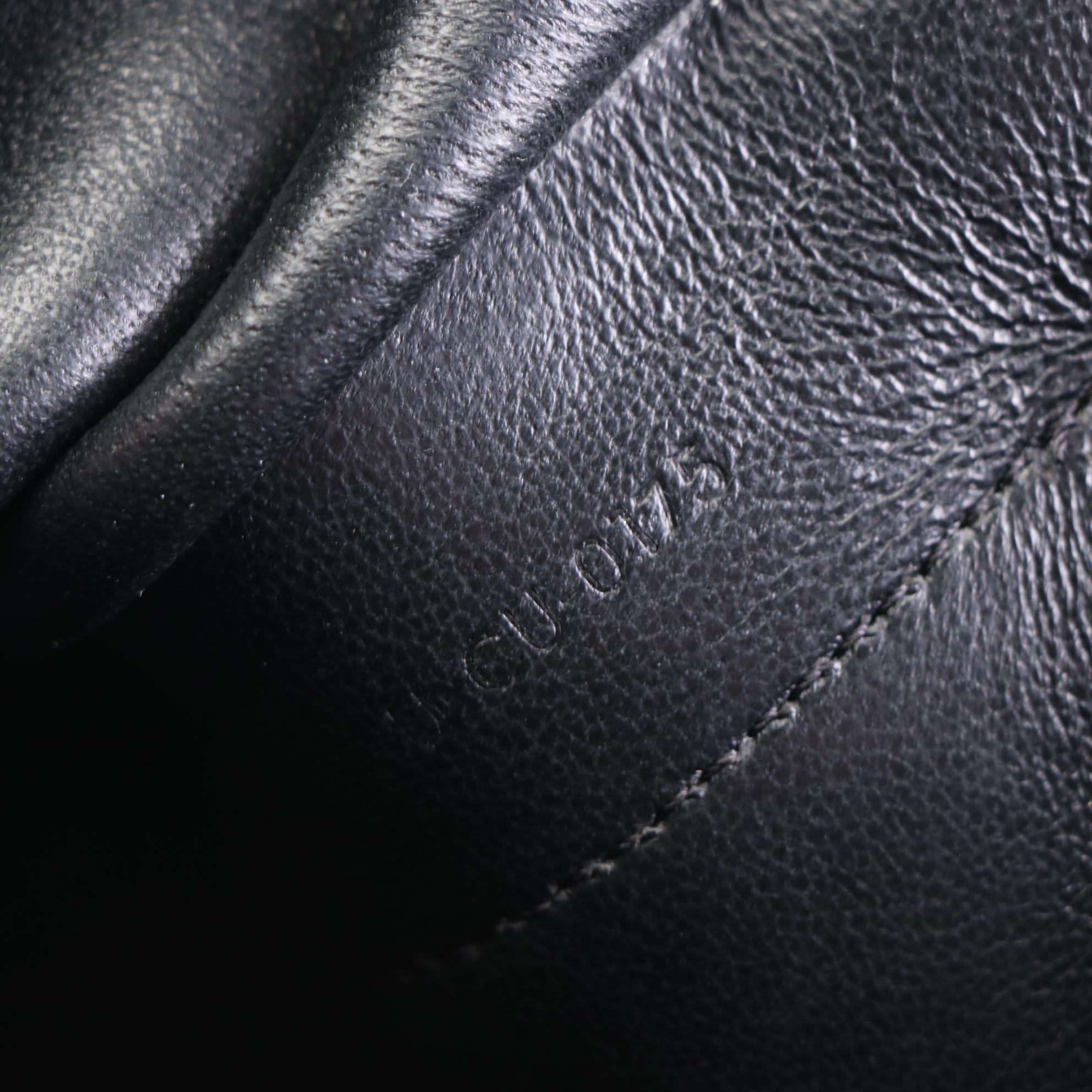 Céline Medium Pocket Clutch on Chain in Tricolor Leather