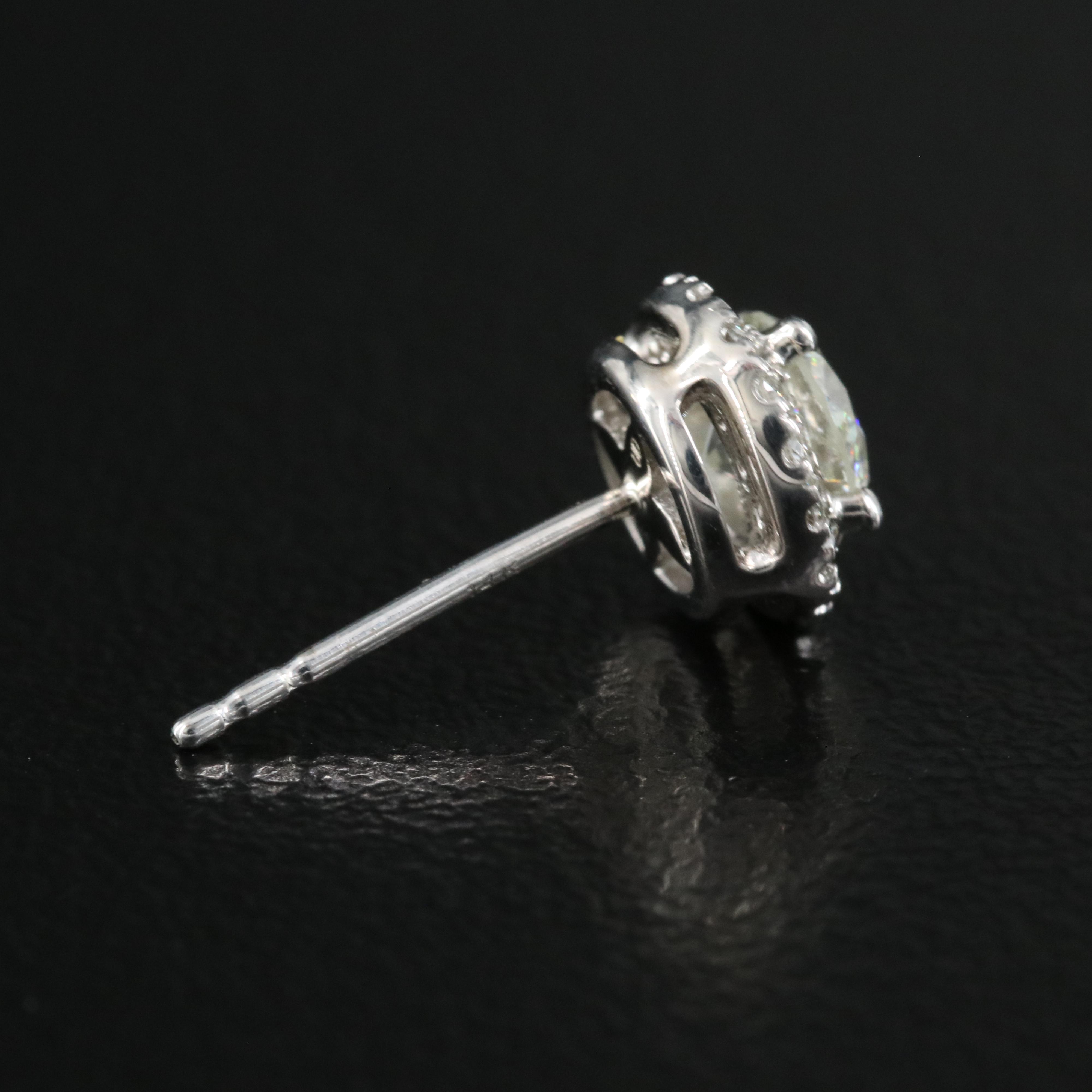 14K 0.98 CTW Lab Grown Diamond Stud Earrings