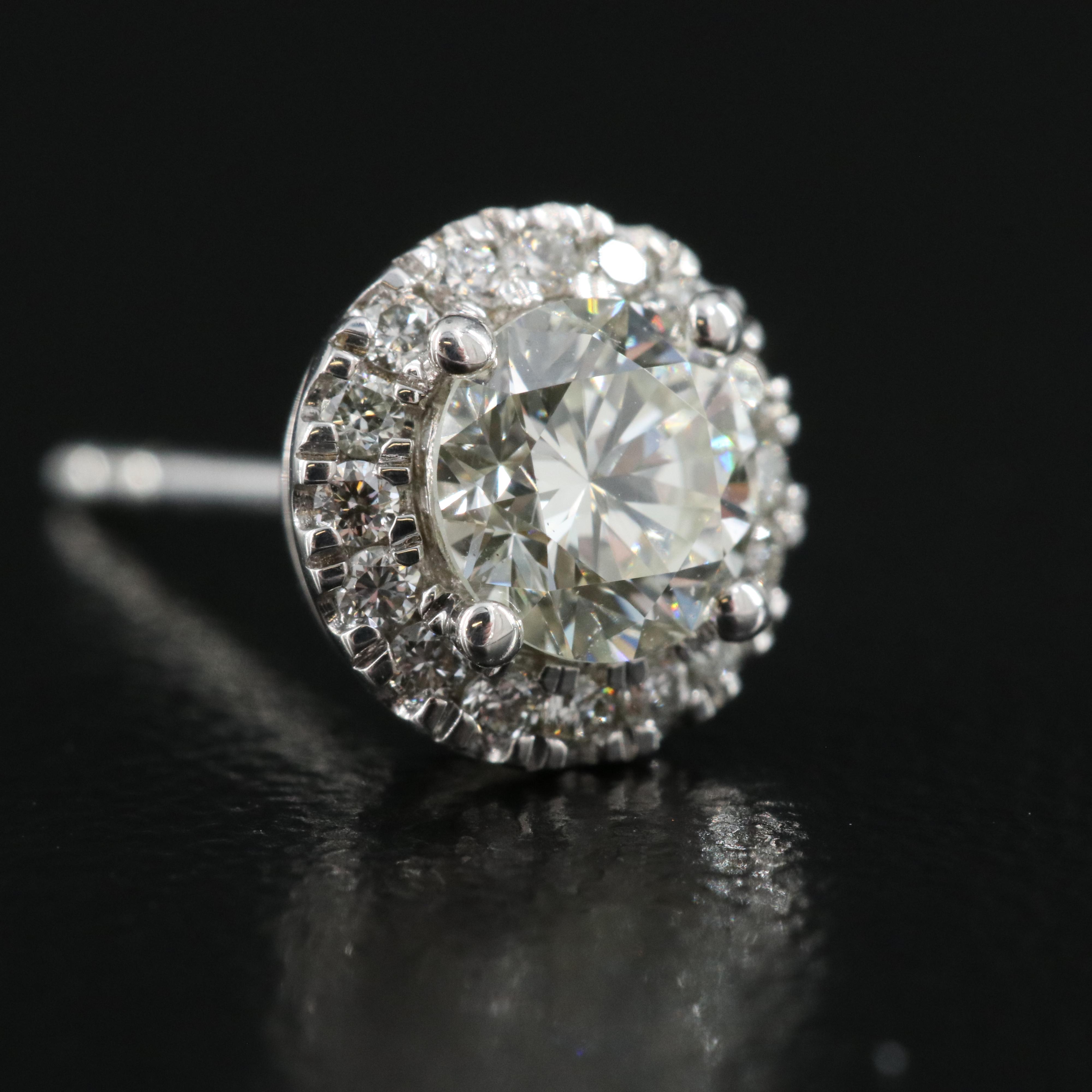 14K 0.98 CTW Lab Grown Diamond Stud Earrings