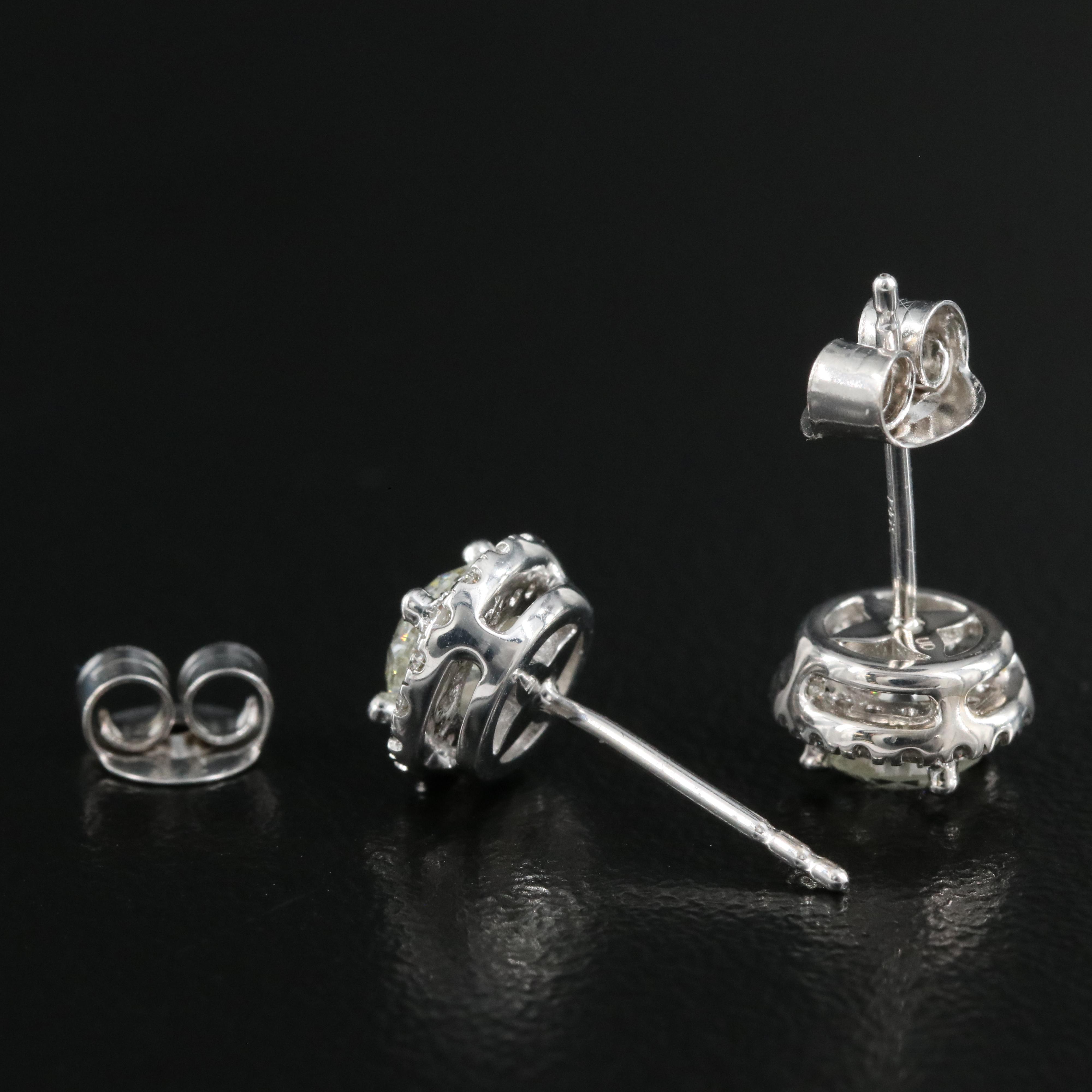 14K 0.98 CTW Lab Grown Diamond Stud Earrings