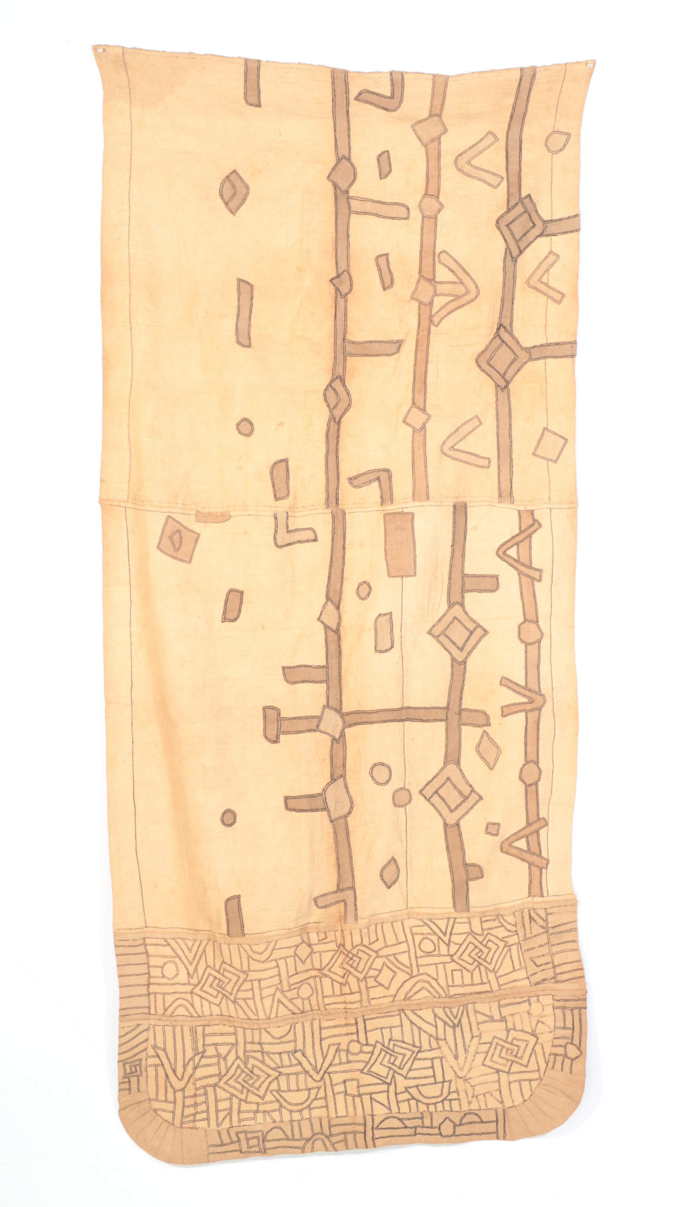 Kuba Woven Raffia Cloth Skirt Fragments