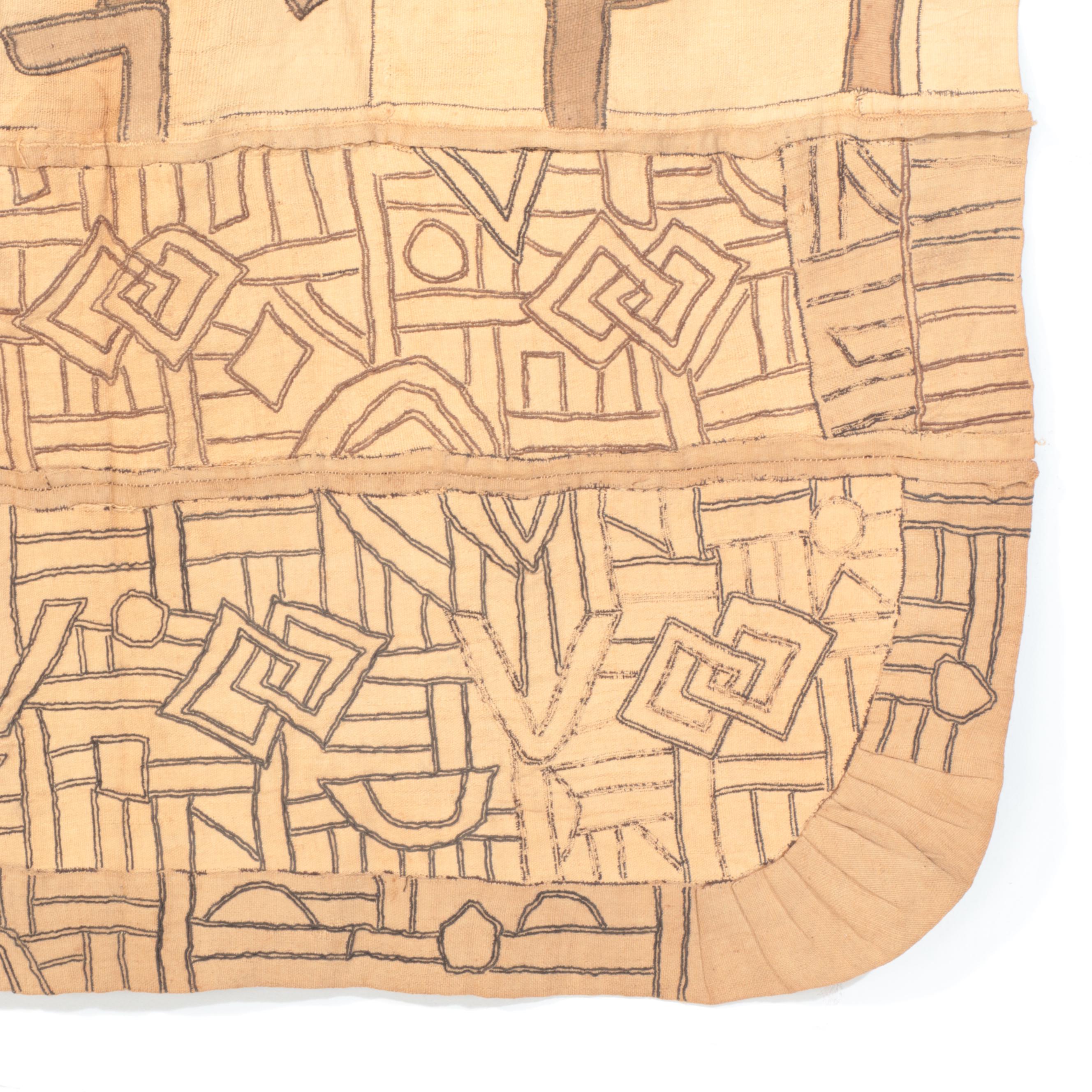 Kuba Woven Raffia Cloth Skirt Fragments