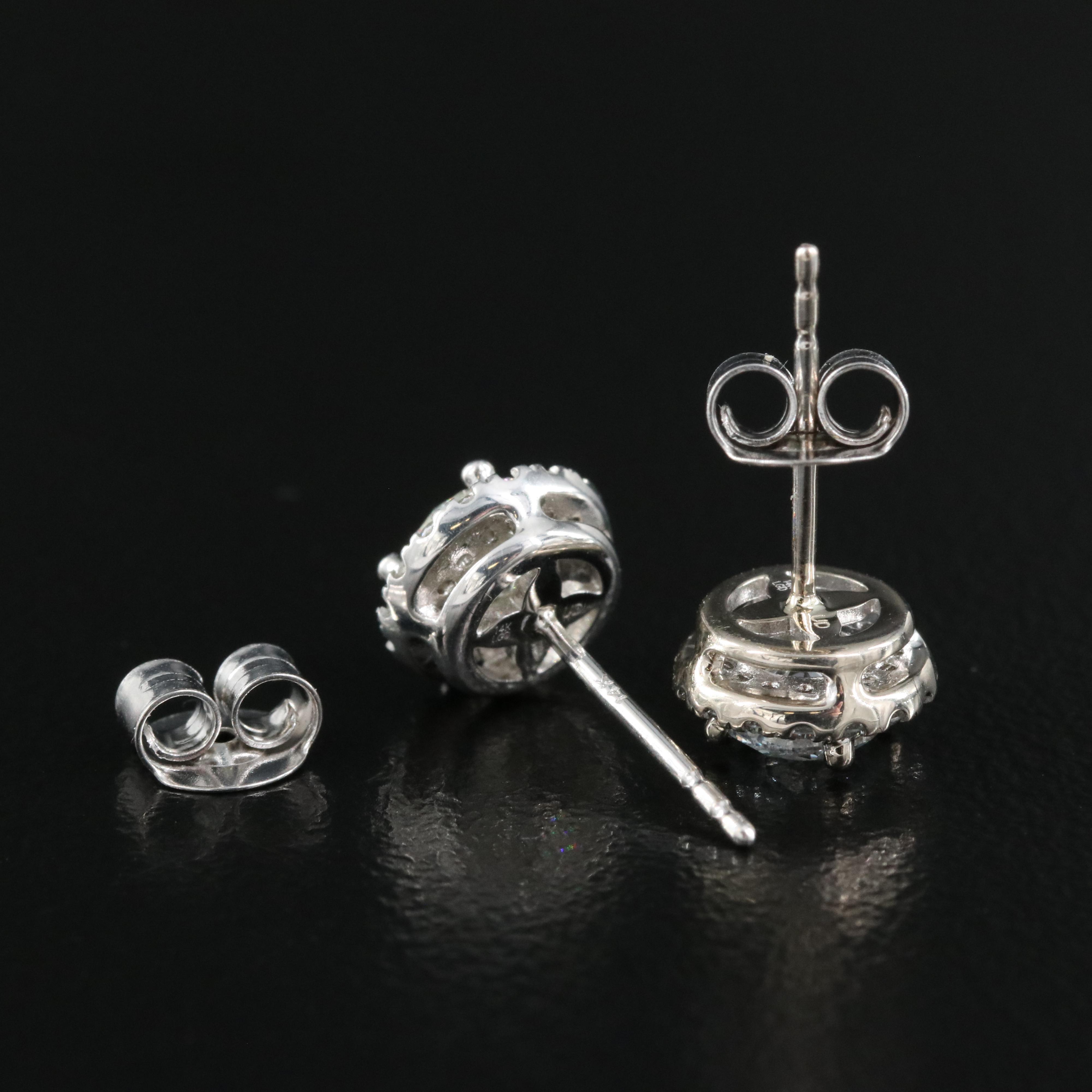 14K 0.96 CTW Lab Grown Diamond Stud Earrings