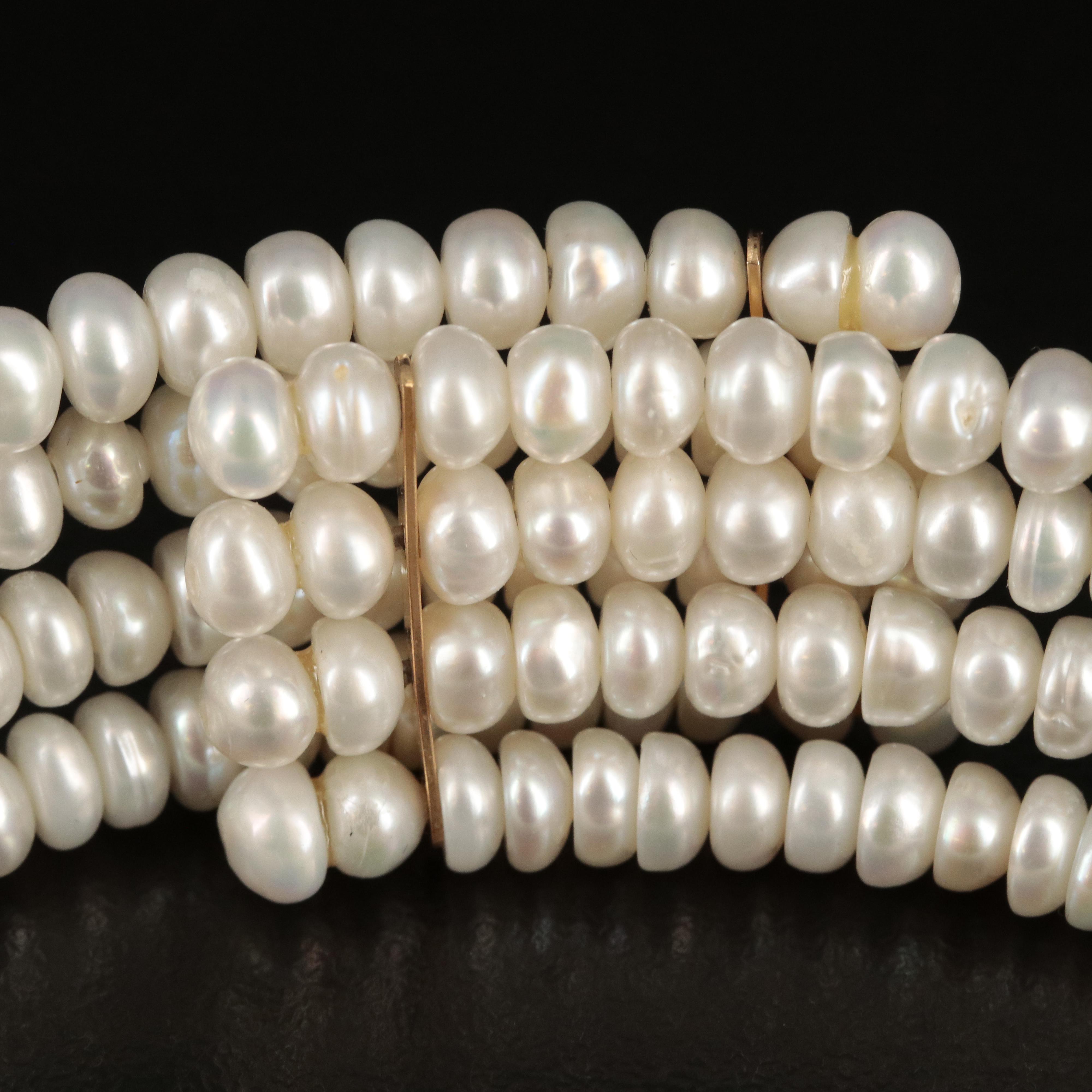 14K Pearl Collar