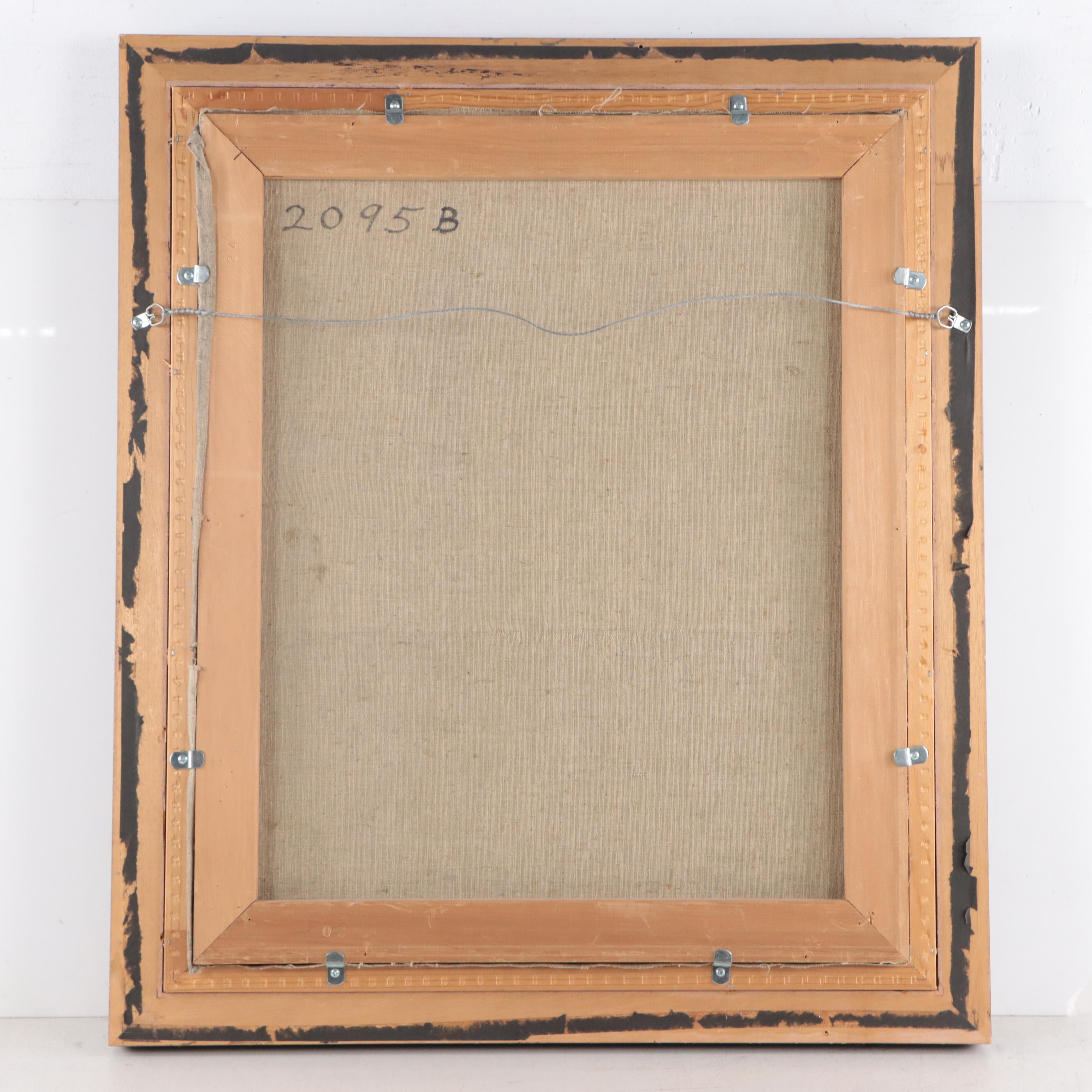 Frank Harmon Myers Portrait Oil Painting of a Man, Circa 1930