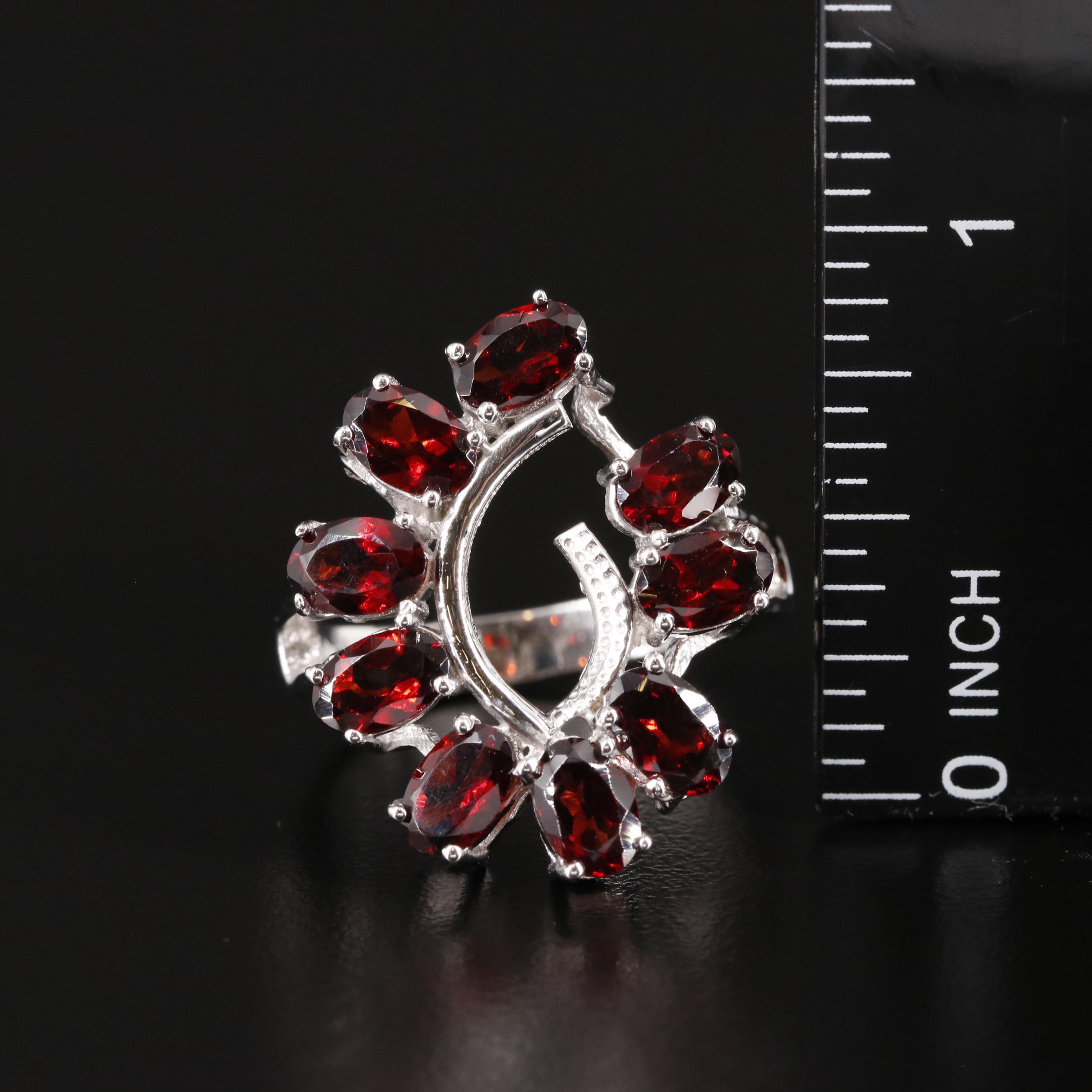Sterling Garnet Ring