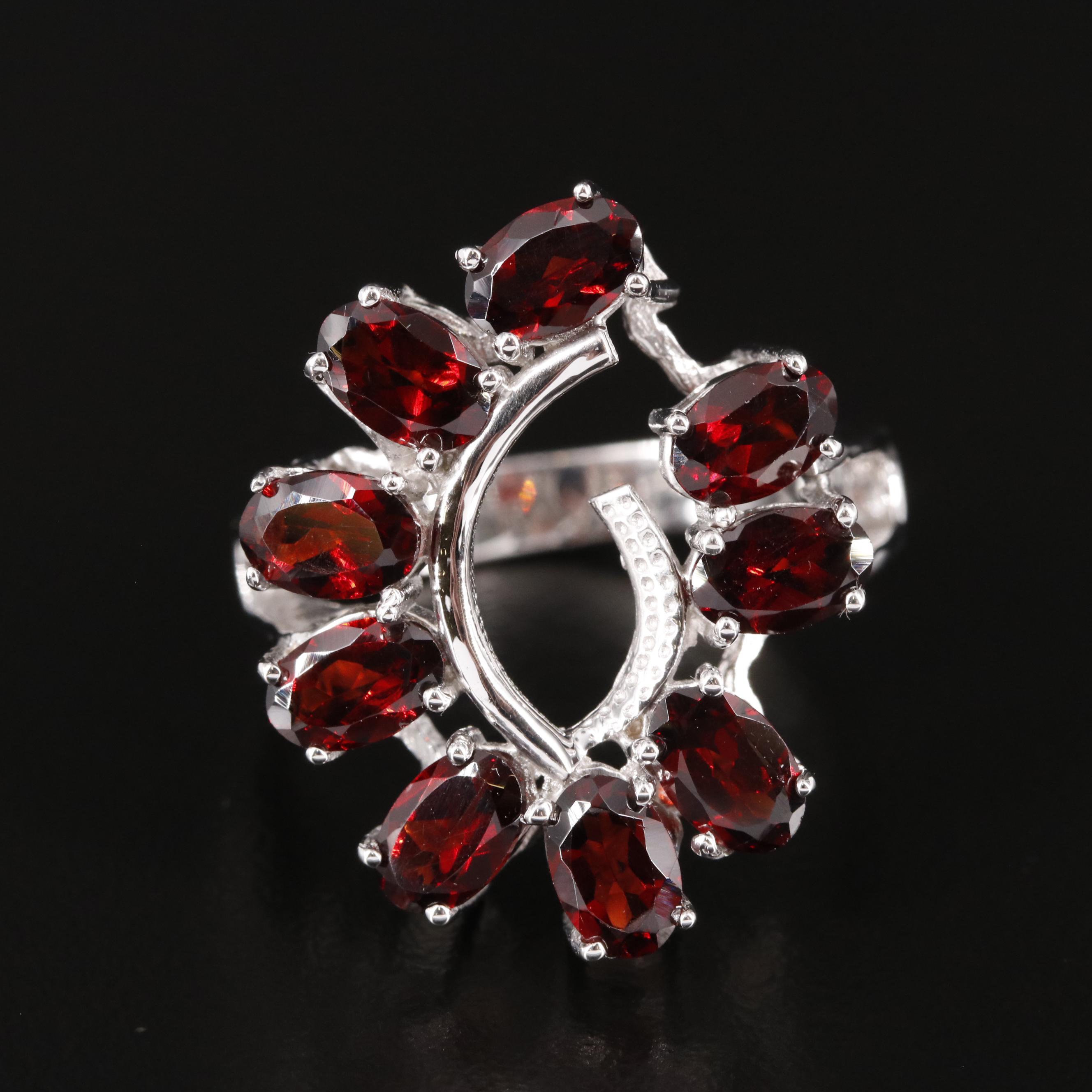 Sterling Garnet Ring