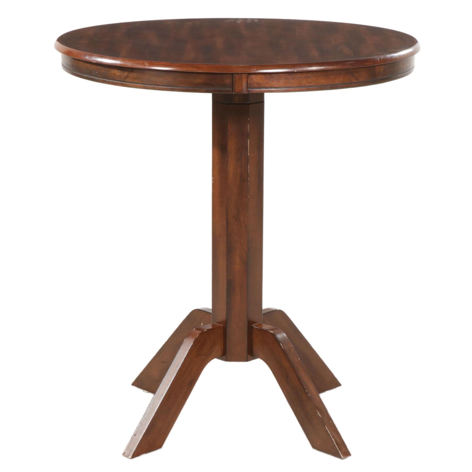 American Signature Furniture Wood High Top Bar Table, 21st Century