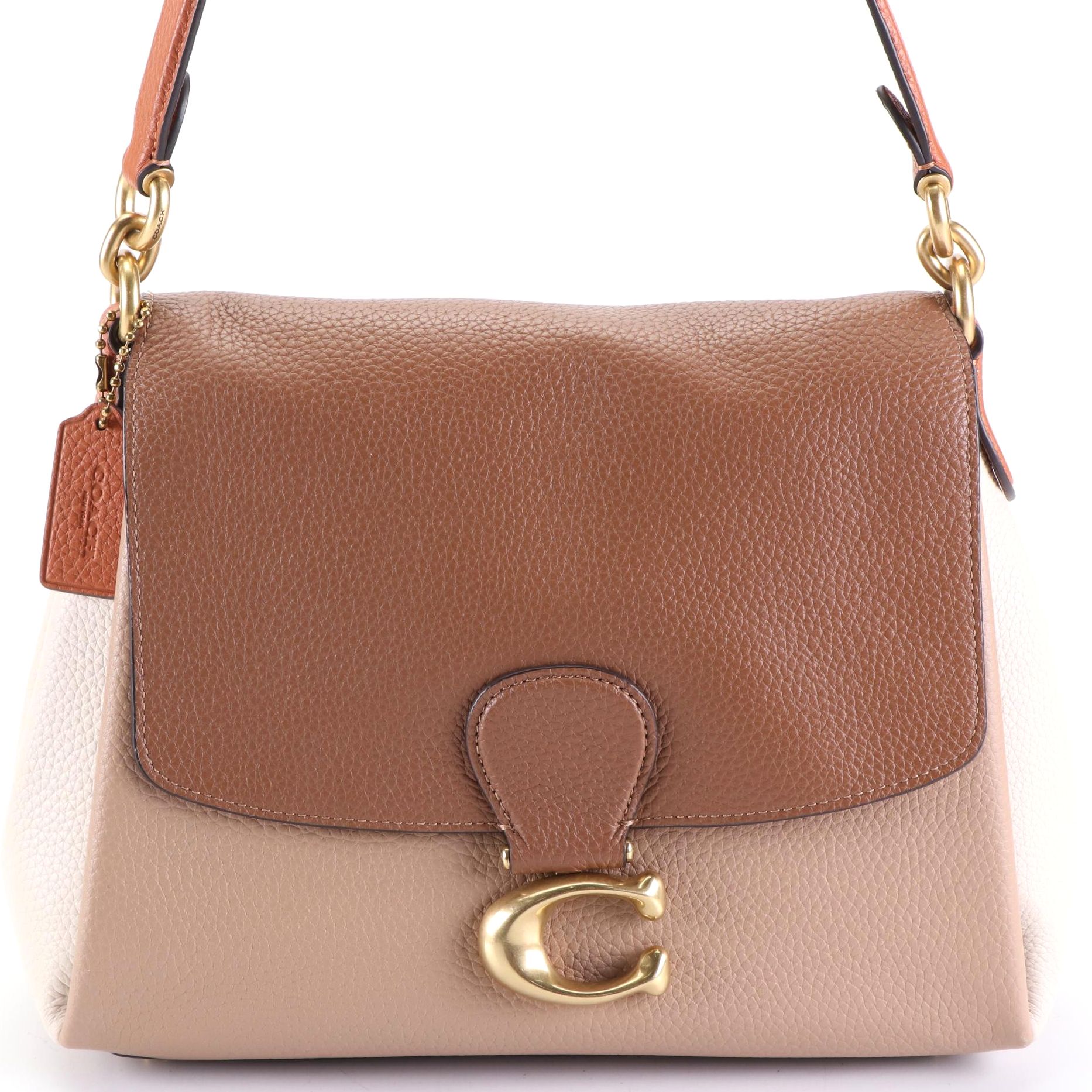 Coach May Shoulder Bag in Colorblock Grain Leather