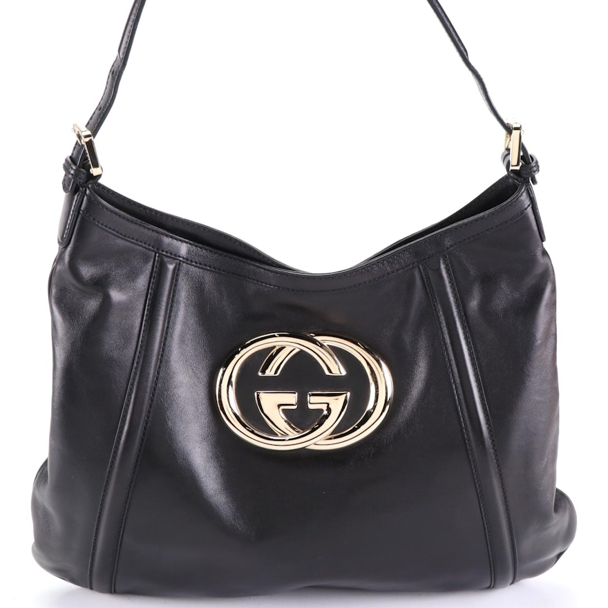 Gucci Britt Hobo Shoulder Bag in Leather