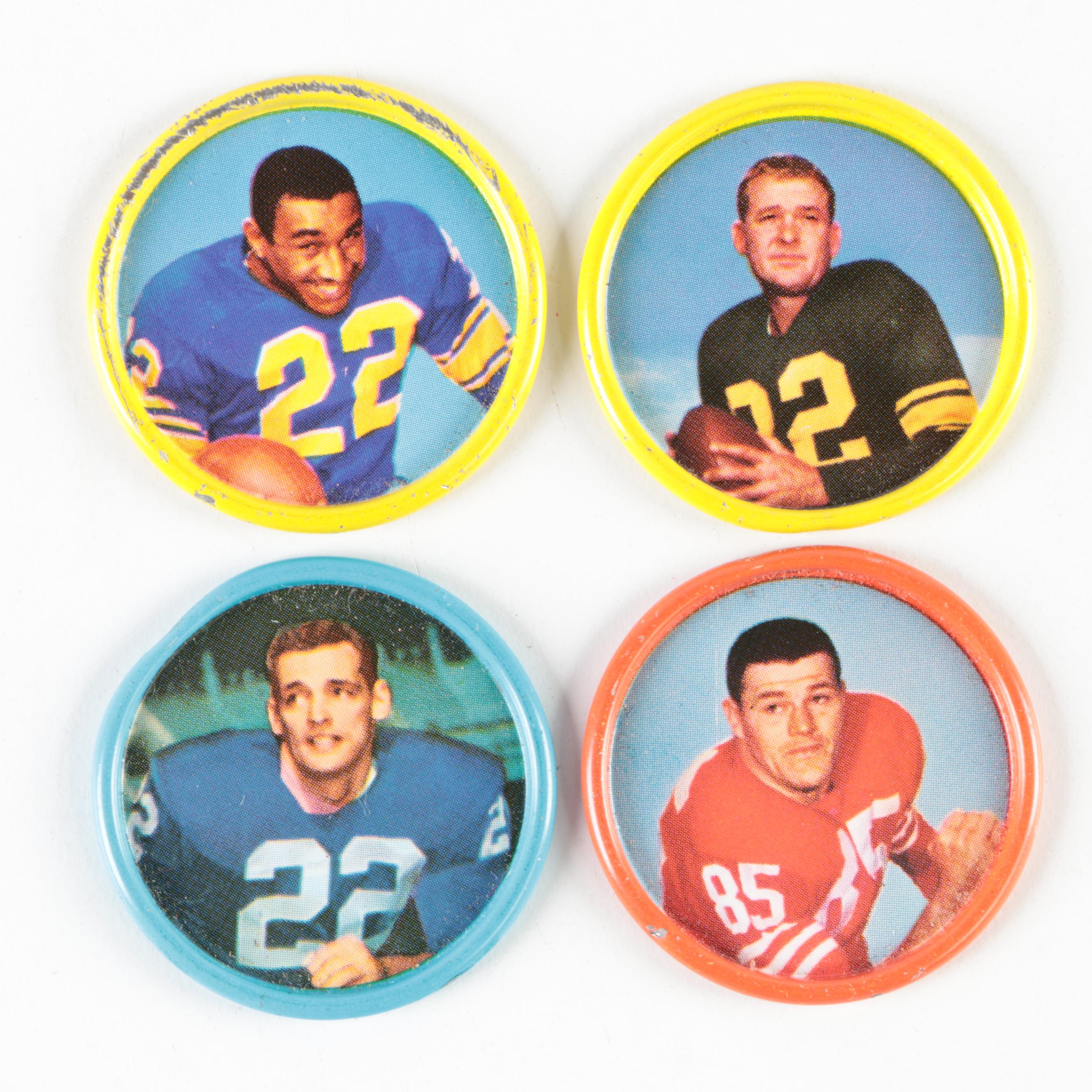 Topps Baseball and Salada Football Coins Including Layne, Robinson, More, 1960s