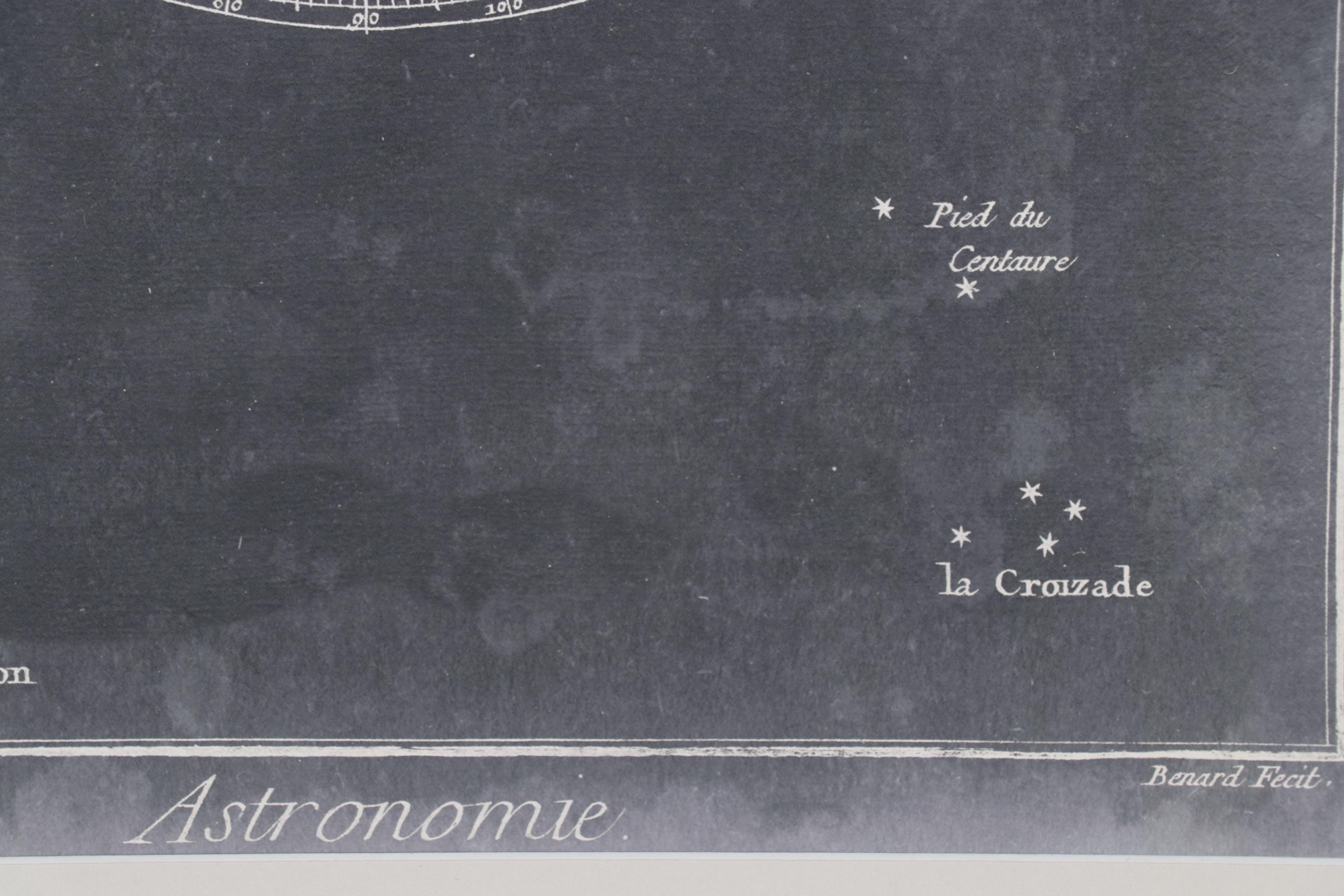 Giclée of Celestial Chart "Astronomie"