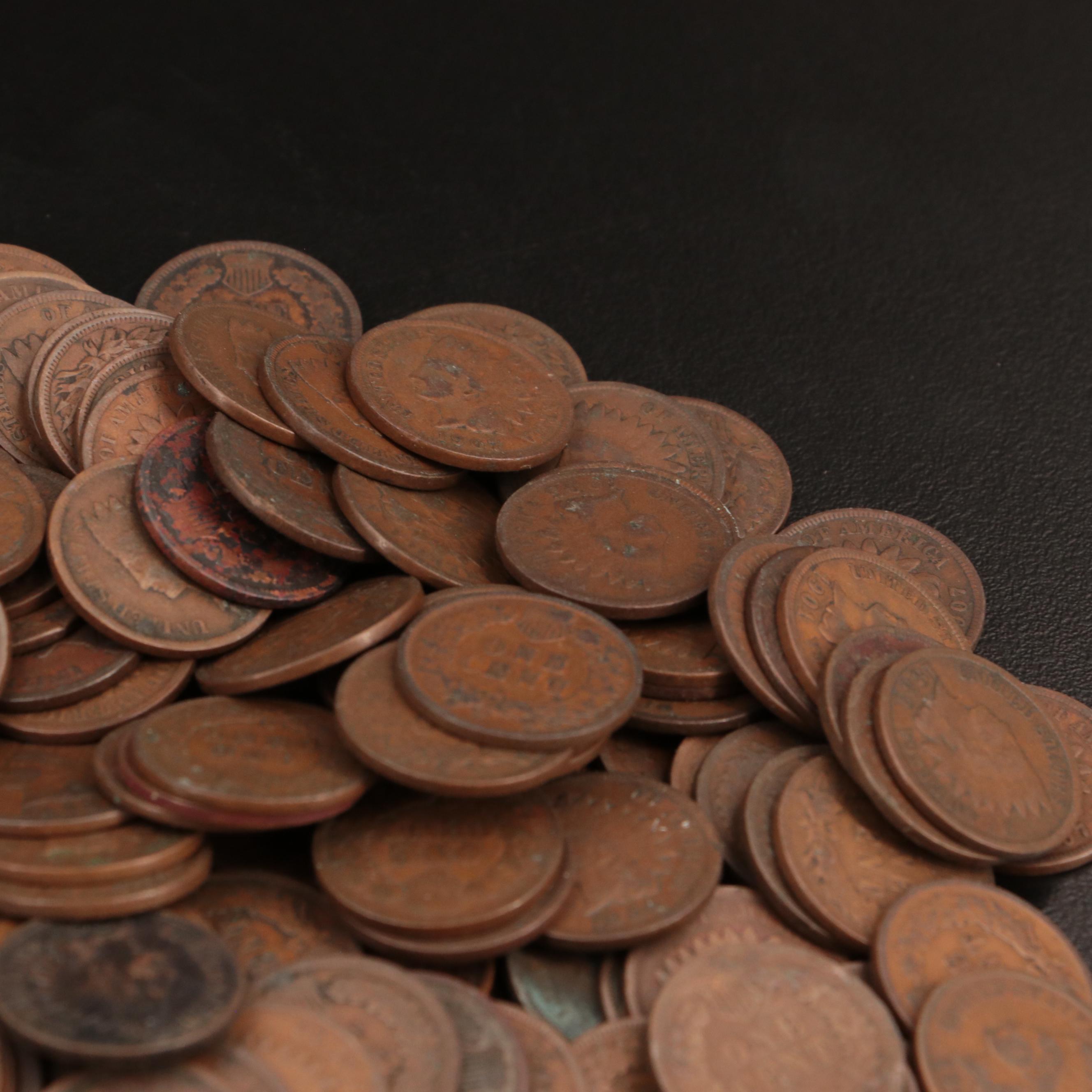 One Hundred-Fifty Indian Head Cents, Dated 1880-1909