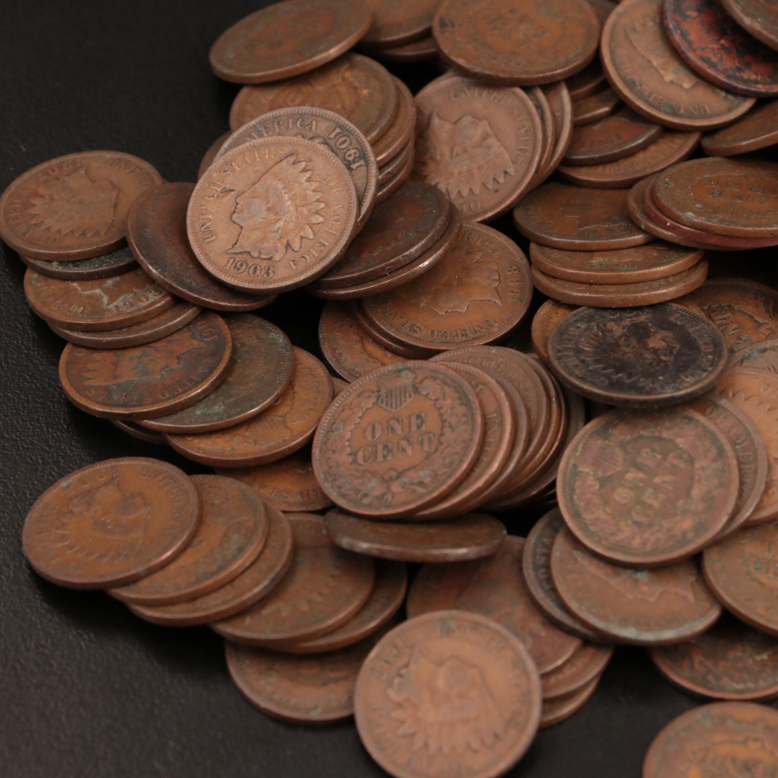 One Hundred-Fifty Indian Head Cents, Dated 1880-1909