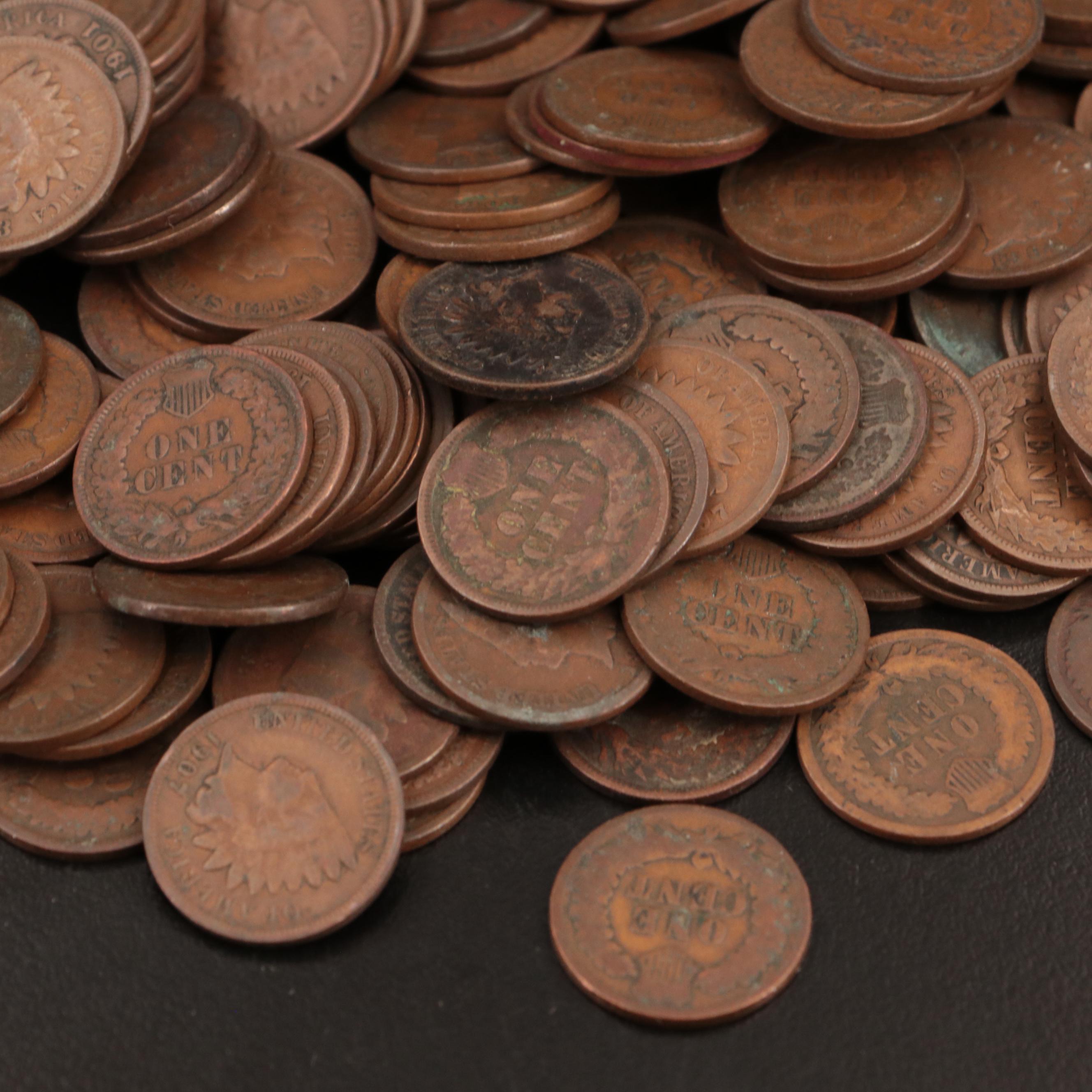 One Hundred-Fifty Indian Head Cents, Dated 1880-1909