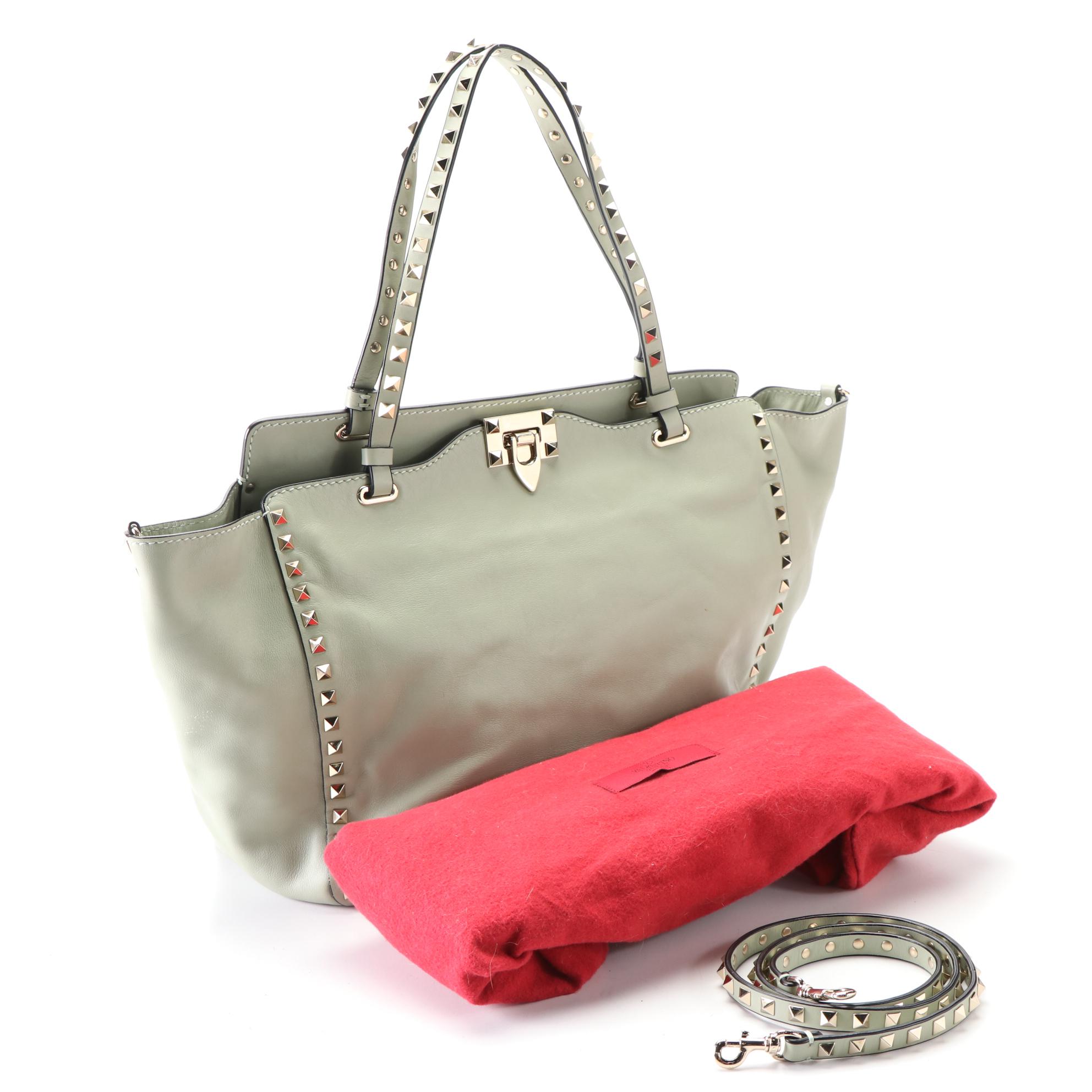 Valentino Medium Rockstud Tote in Soft Leather