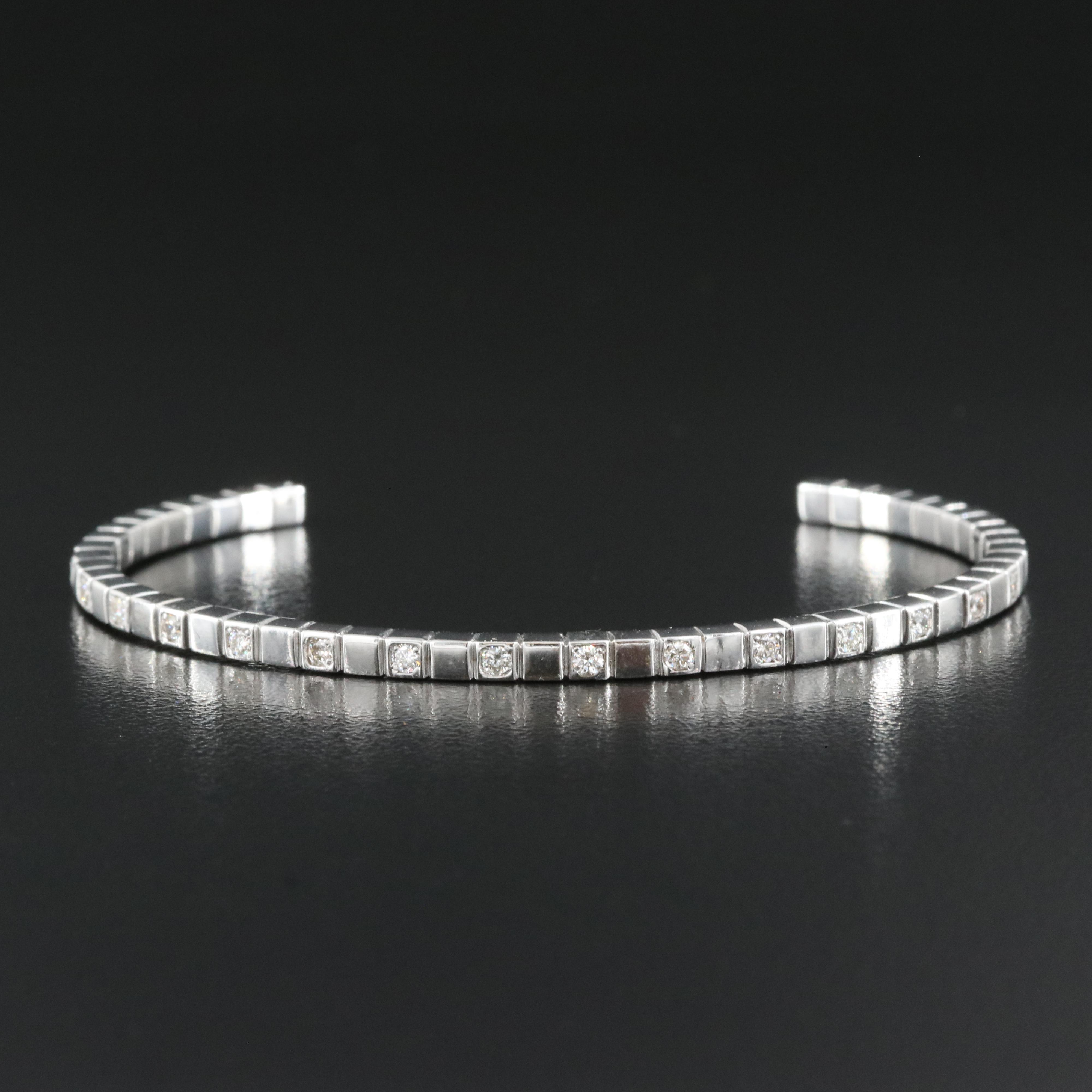 14K 0.75 CTW Diamond Cuff