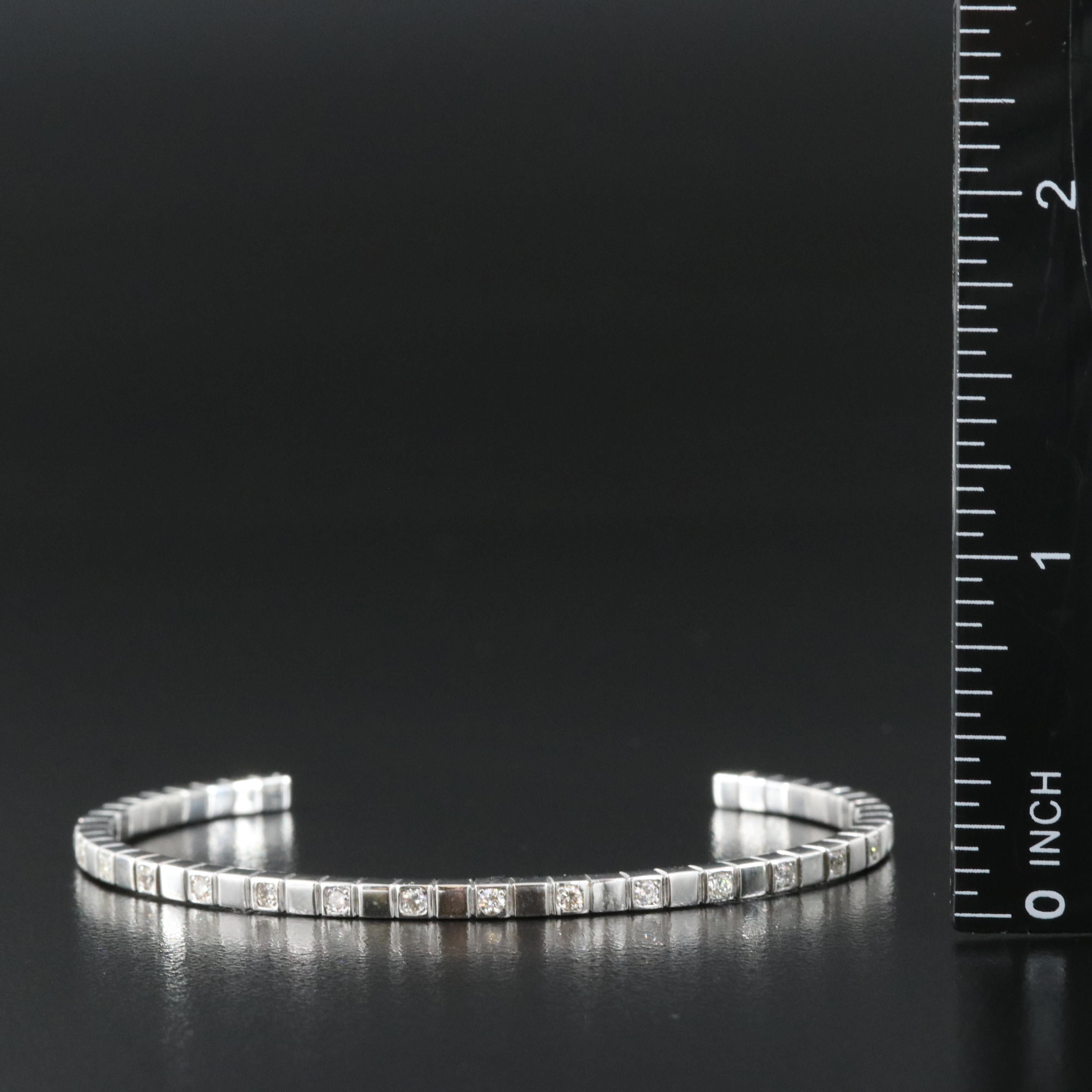 14K 0.75 CTW Diamond Cuff