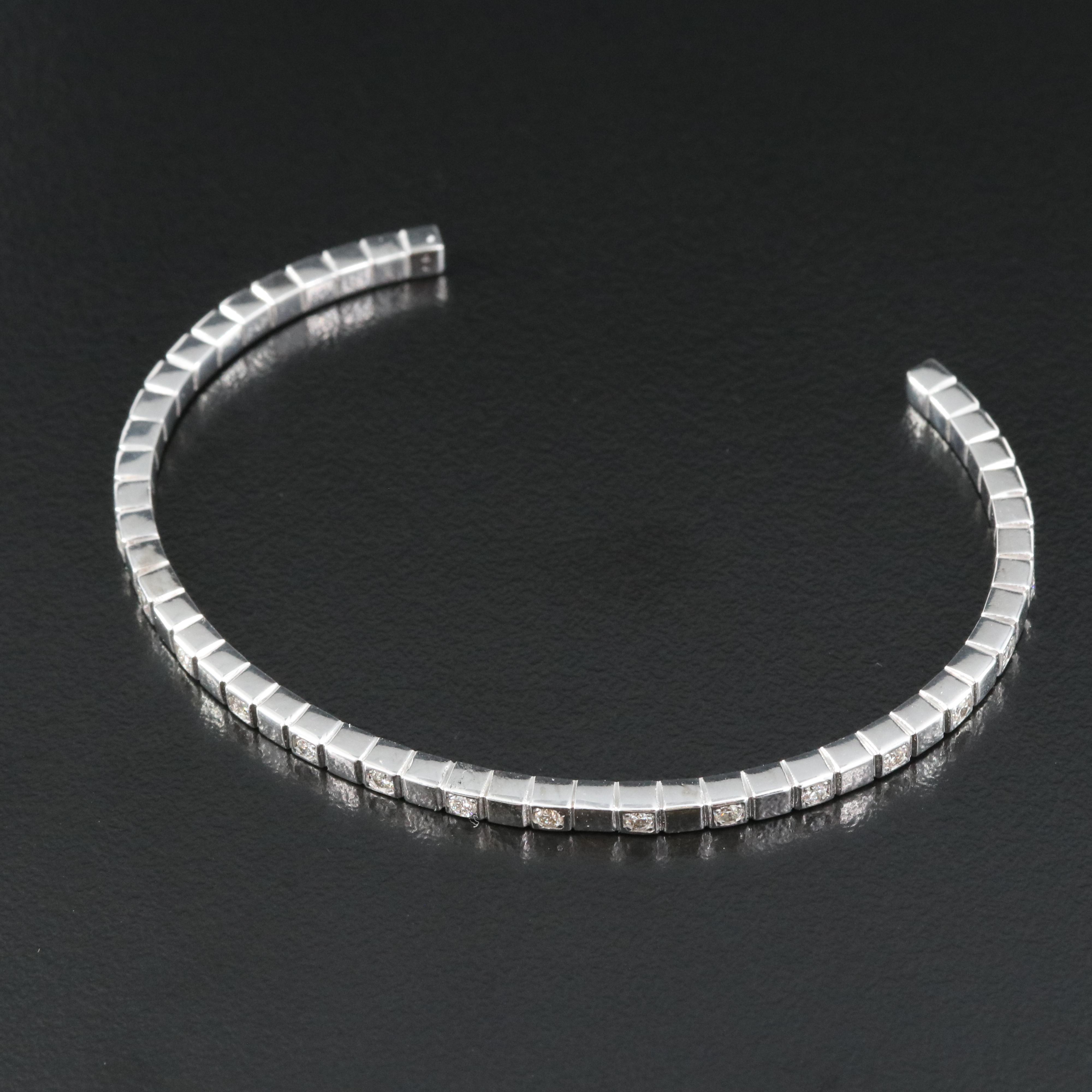 14K 0.75 CTW Diamond Cuff