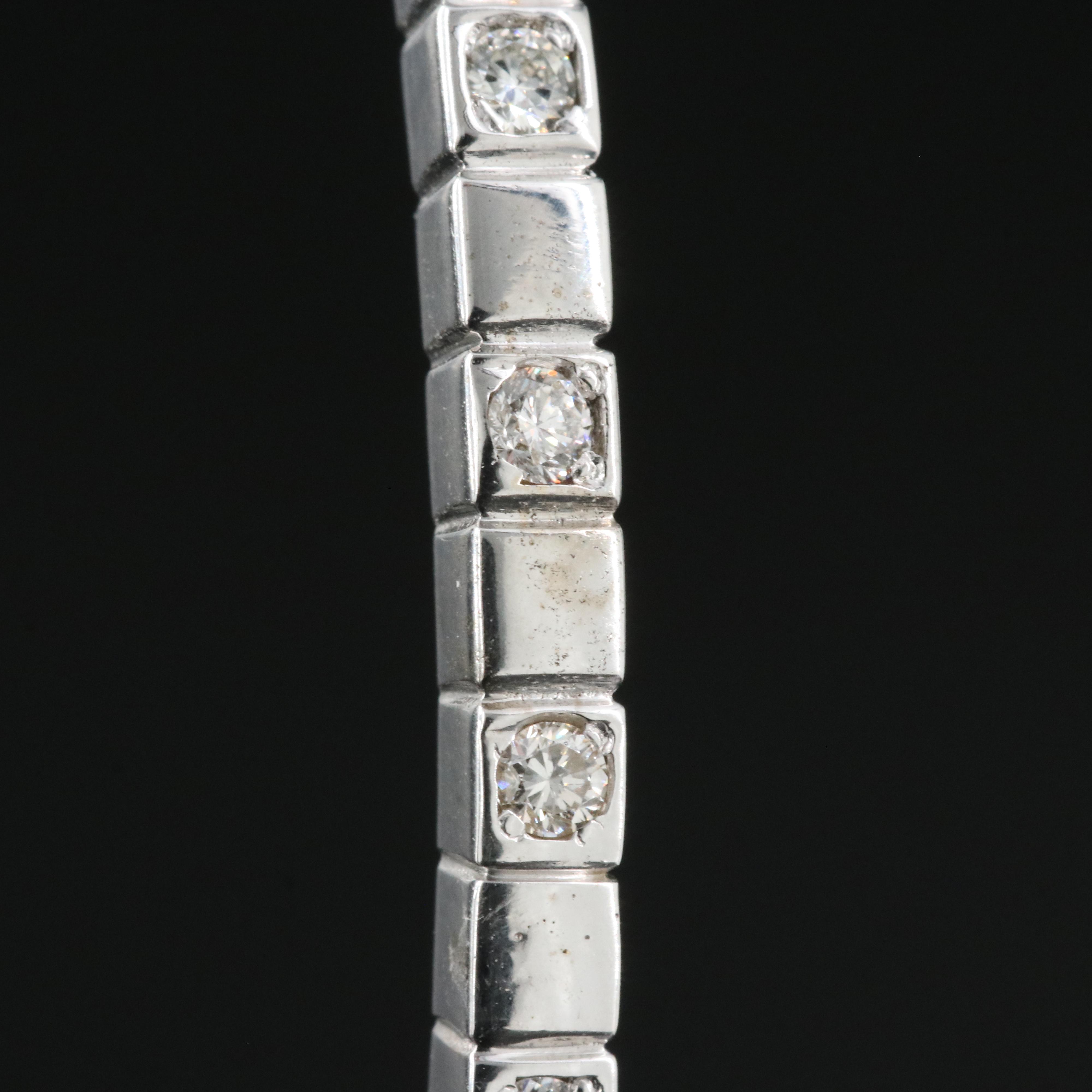 14K 0.75 CTW Diamond Cuff