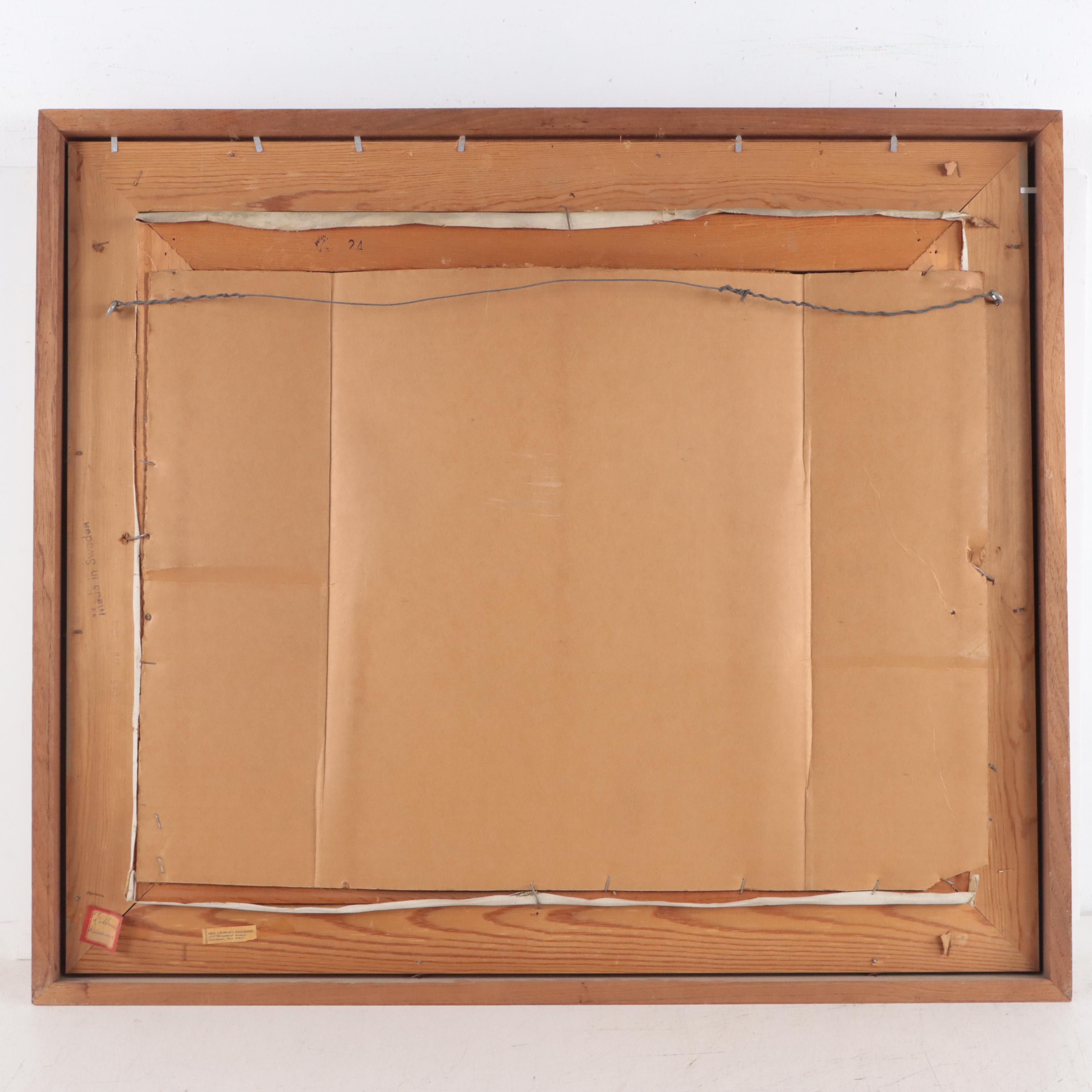 Louis Spiegel Genre Oil Painting "Rabbinical Discussion"