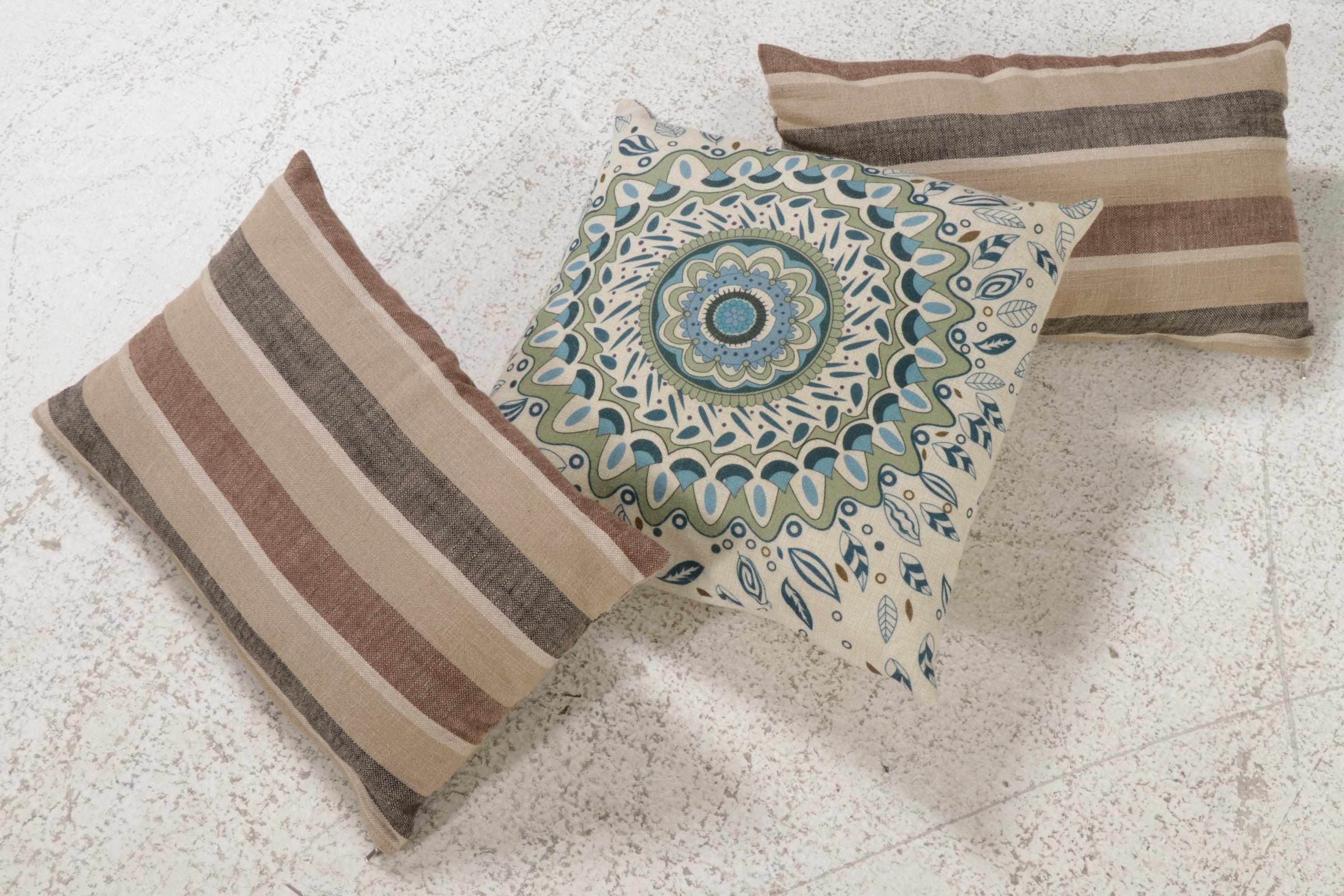 Pair of Hampton Bay Metal Frame Patio Chairs with Side Table