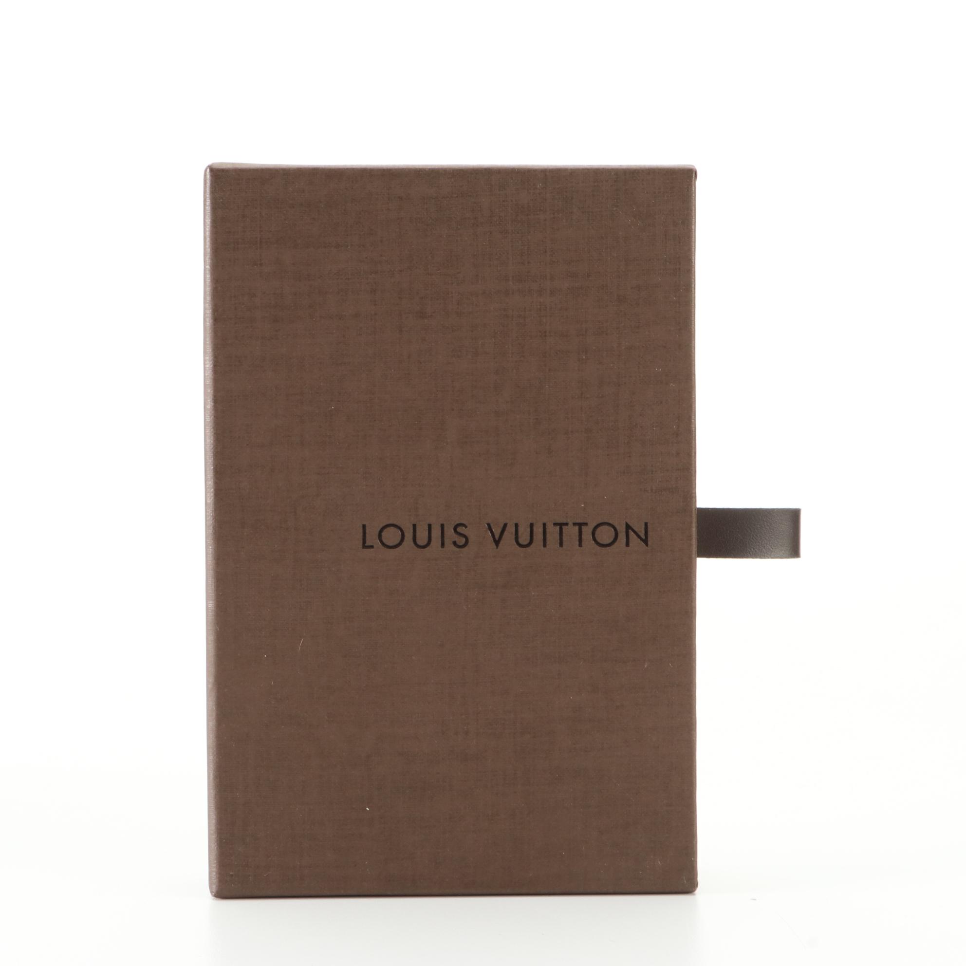 Louis Vuitton Card/ID Bifold Case in Monogram Canvas and Key Ring Chain