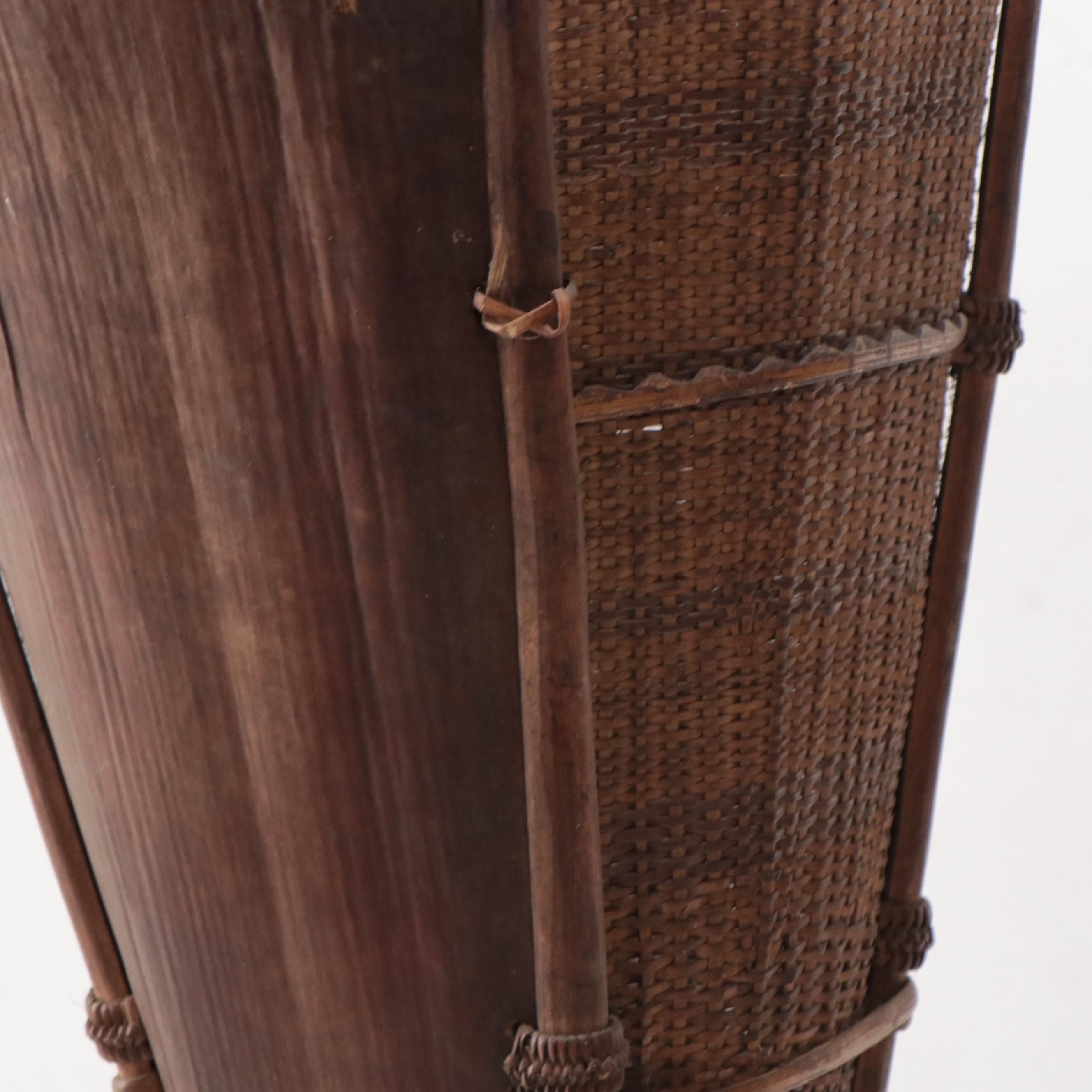 Iban Dayak (Indonesia) Woven Reed Rice Harvesting Baskets, Early 20th Century