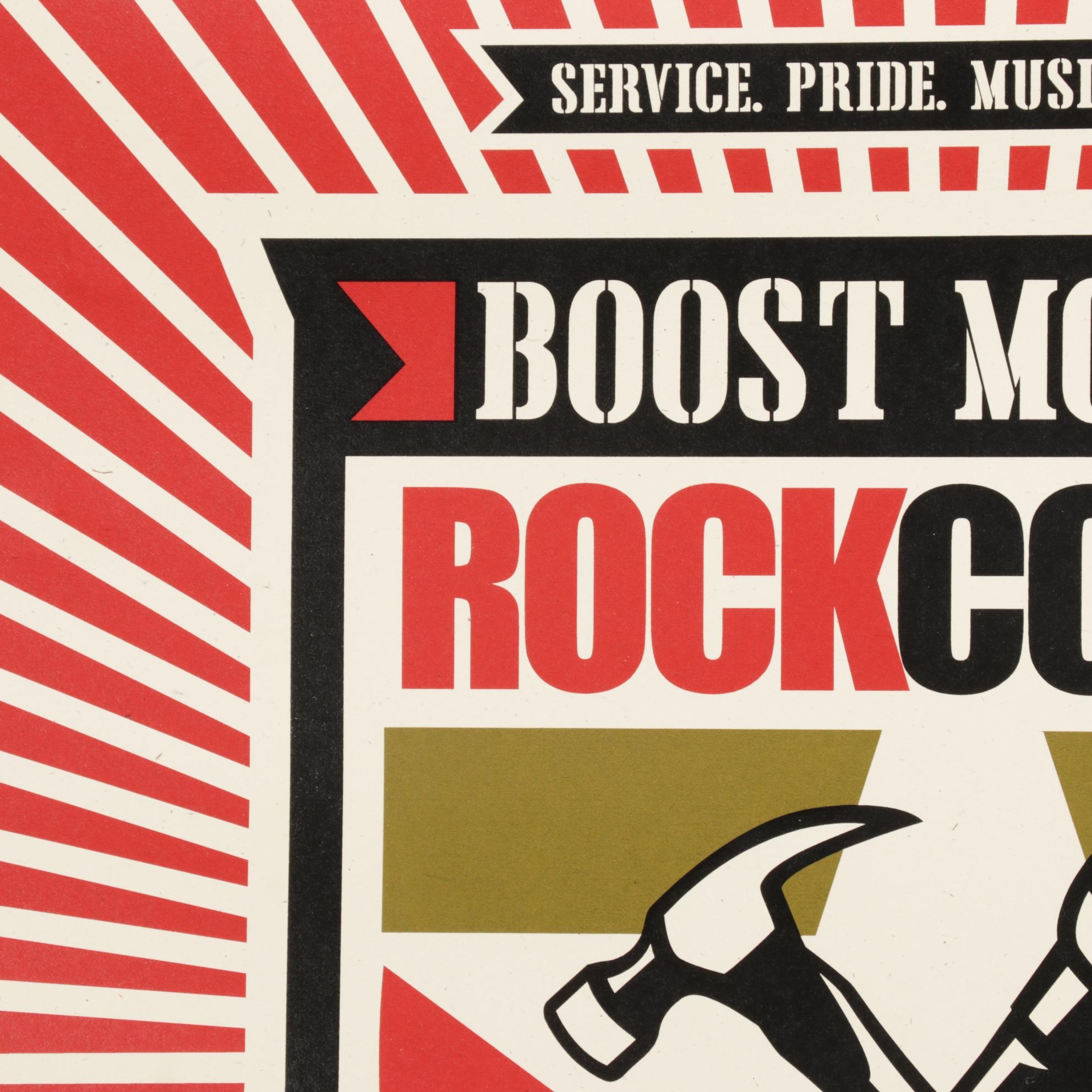 Shepard Fairey Serigraph for Boost Mobile Rock Corps Concert, 2005