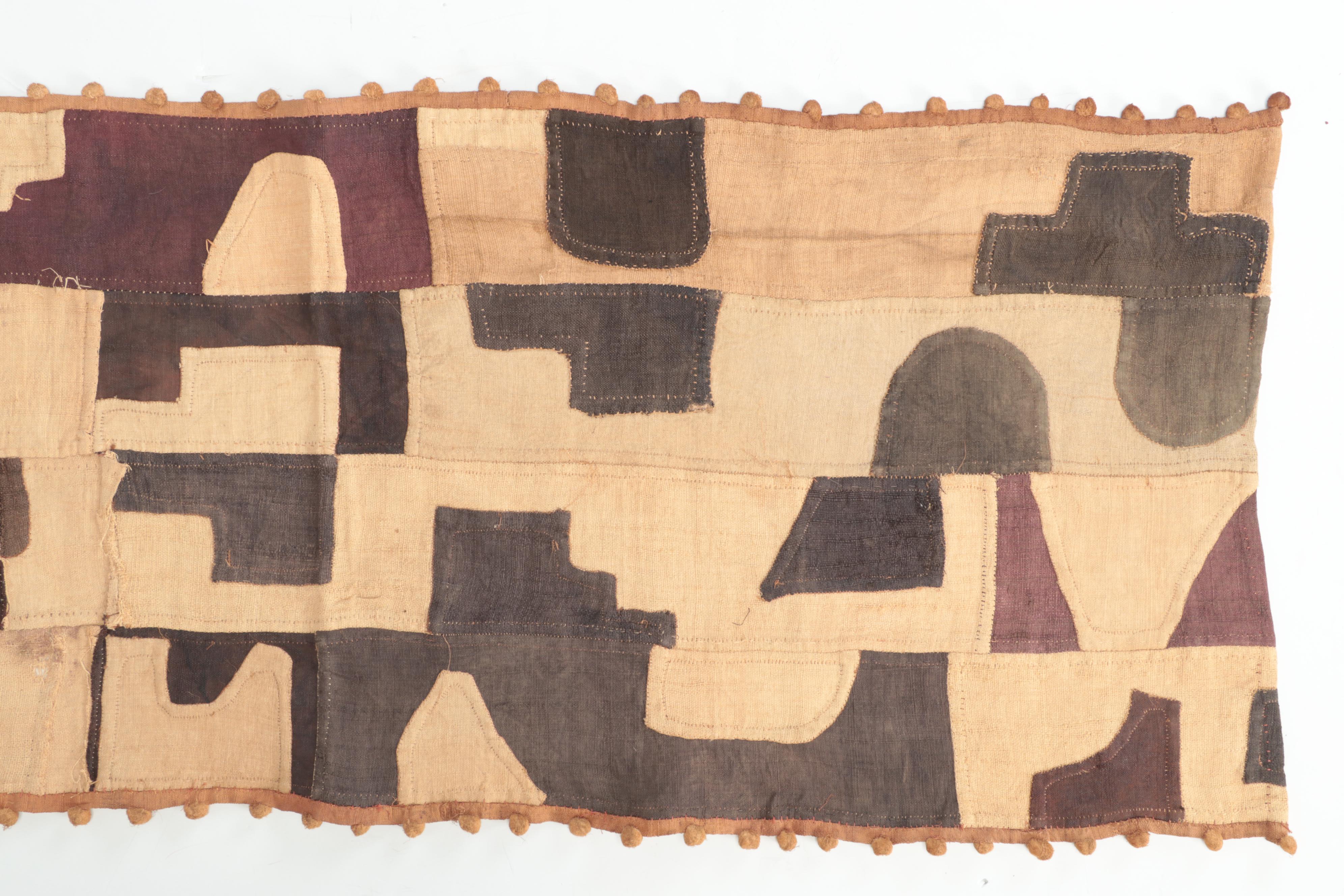 Kuba Woven Raffia Applique Skirt