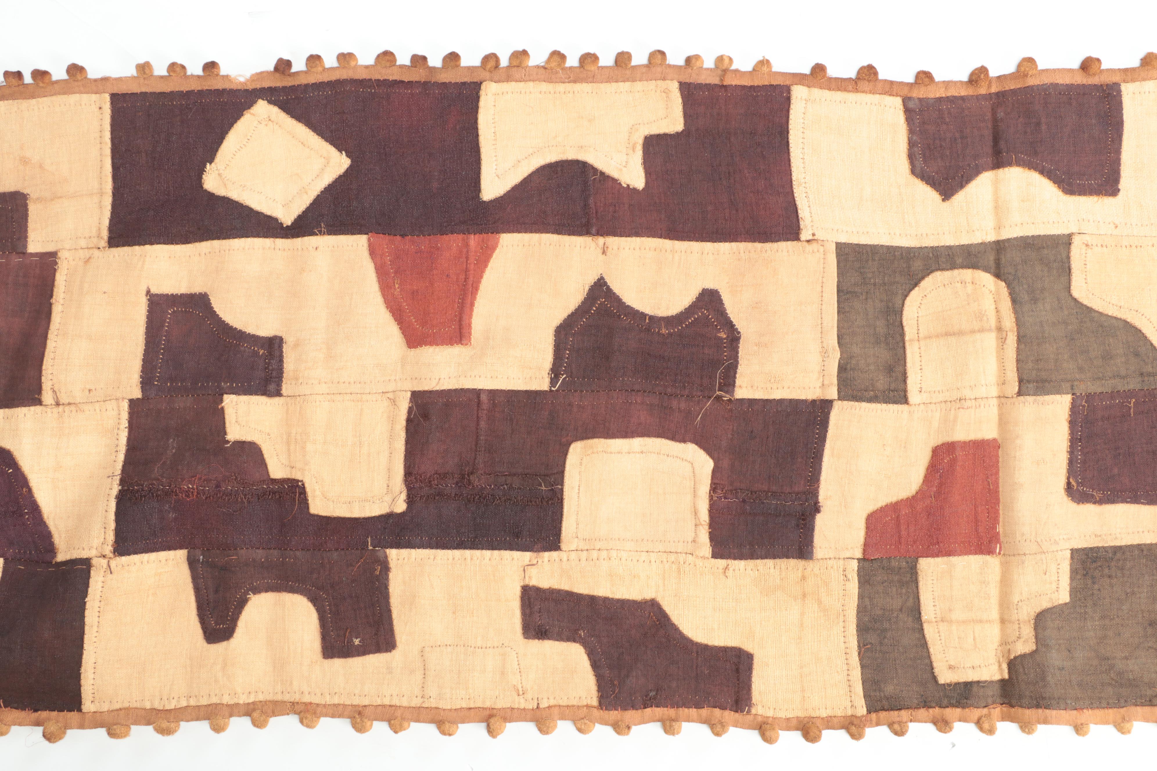 Kuba Woven Raffia Applique Skirt