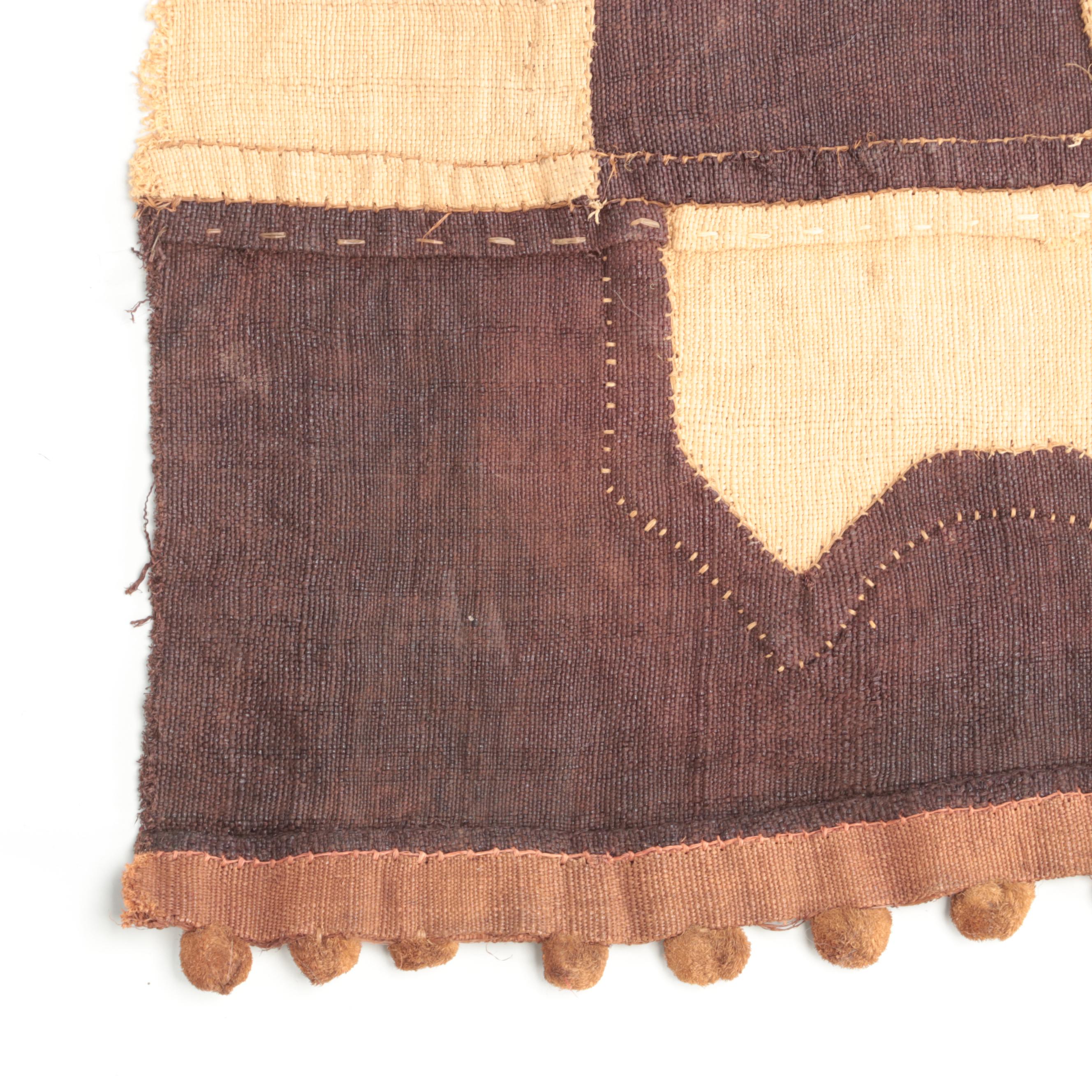Kuba Woven Raffia Applique Skirt