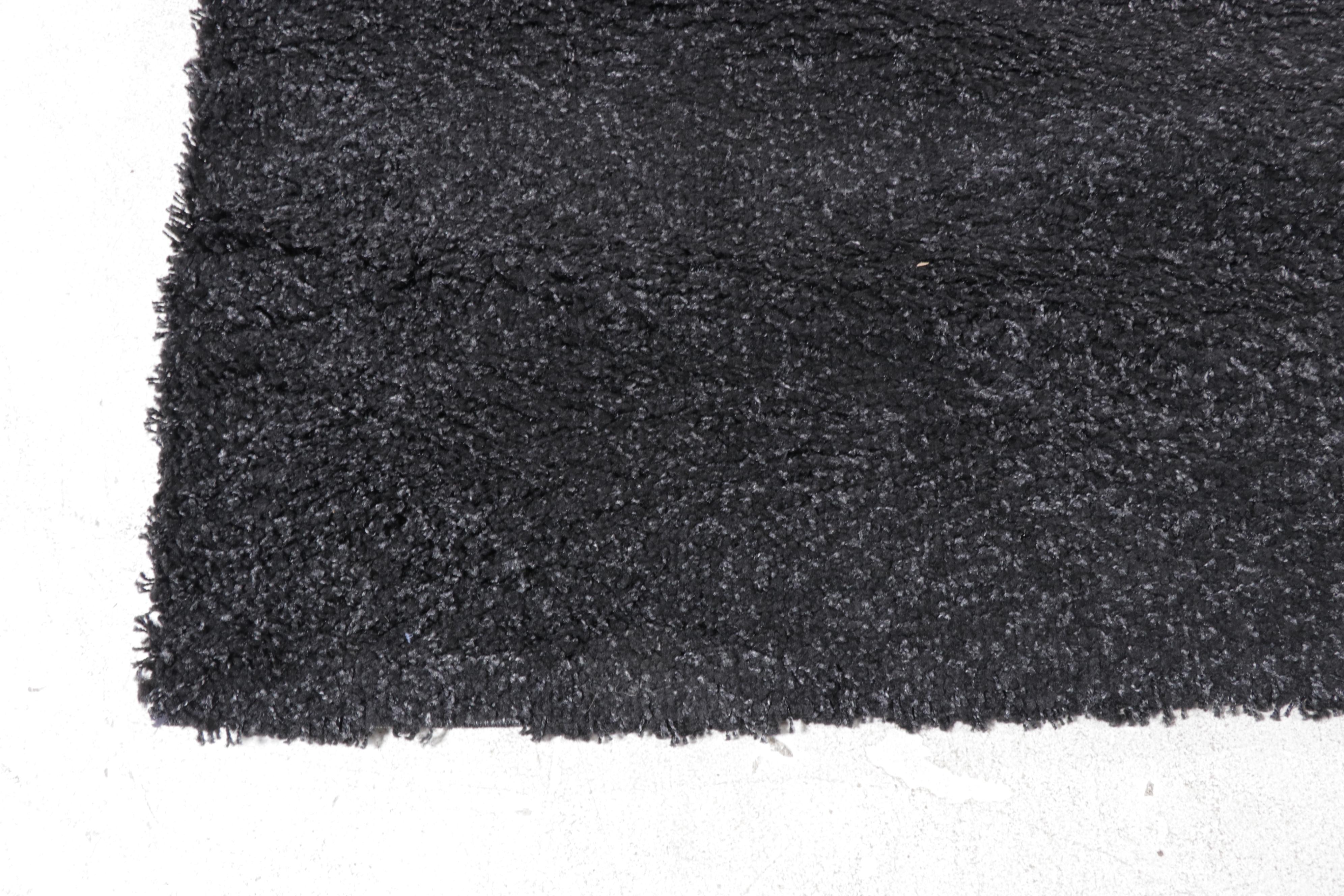 7'11 x 9'8 Machine Made Navy Blue Shag Area Rug