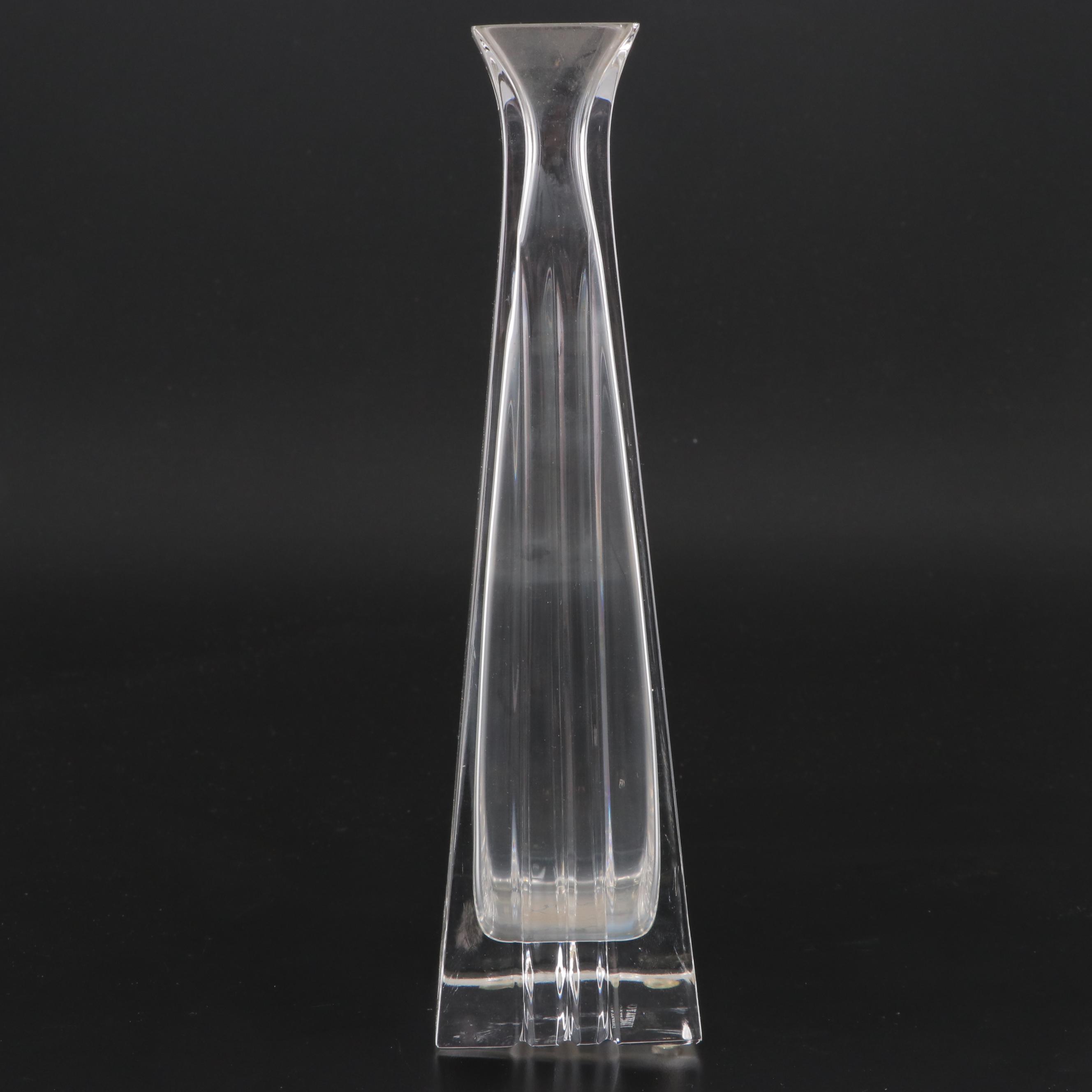 Tiffany & Co. "Metropolis" Crystal Bud Vase, 1999