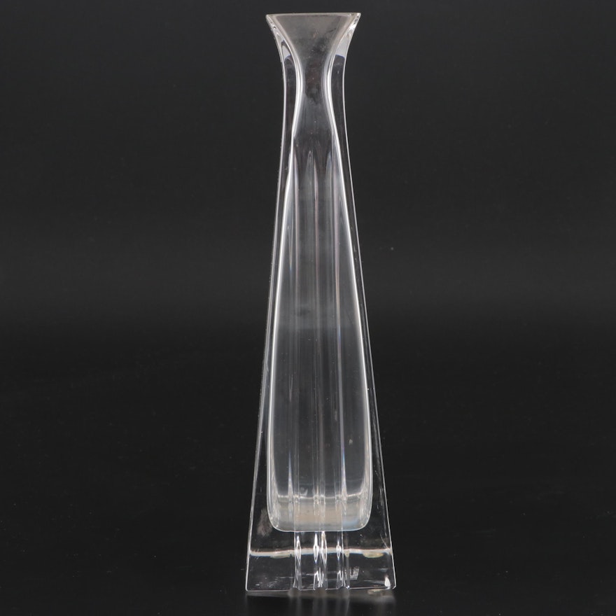 Tiffany & Co. "Metropolis" Crystal Bud Vase, 1999
