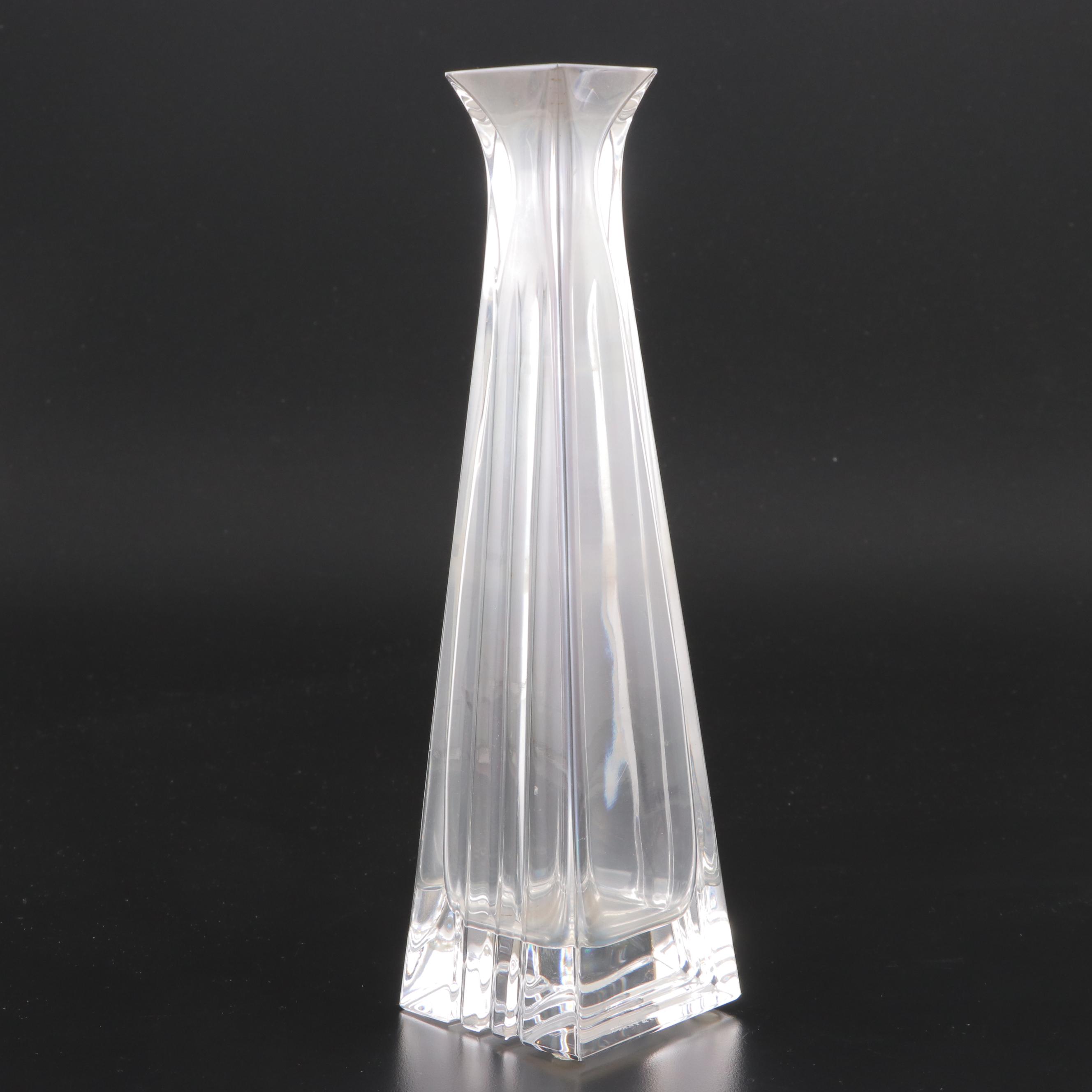 Tiffany & Co. "Metropolis" Crystal Bud Vase, 1999