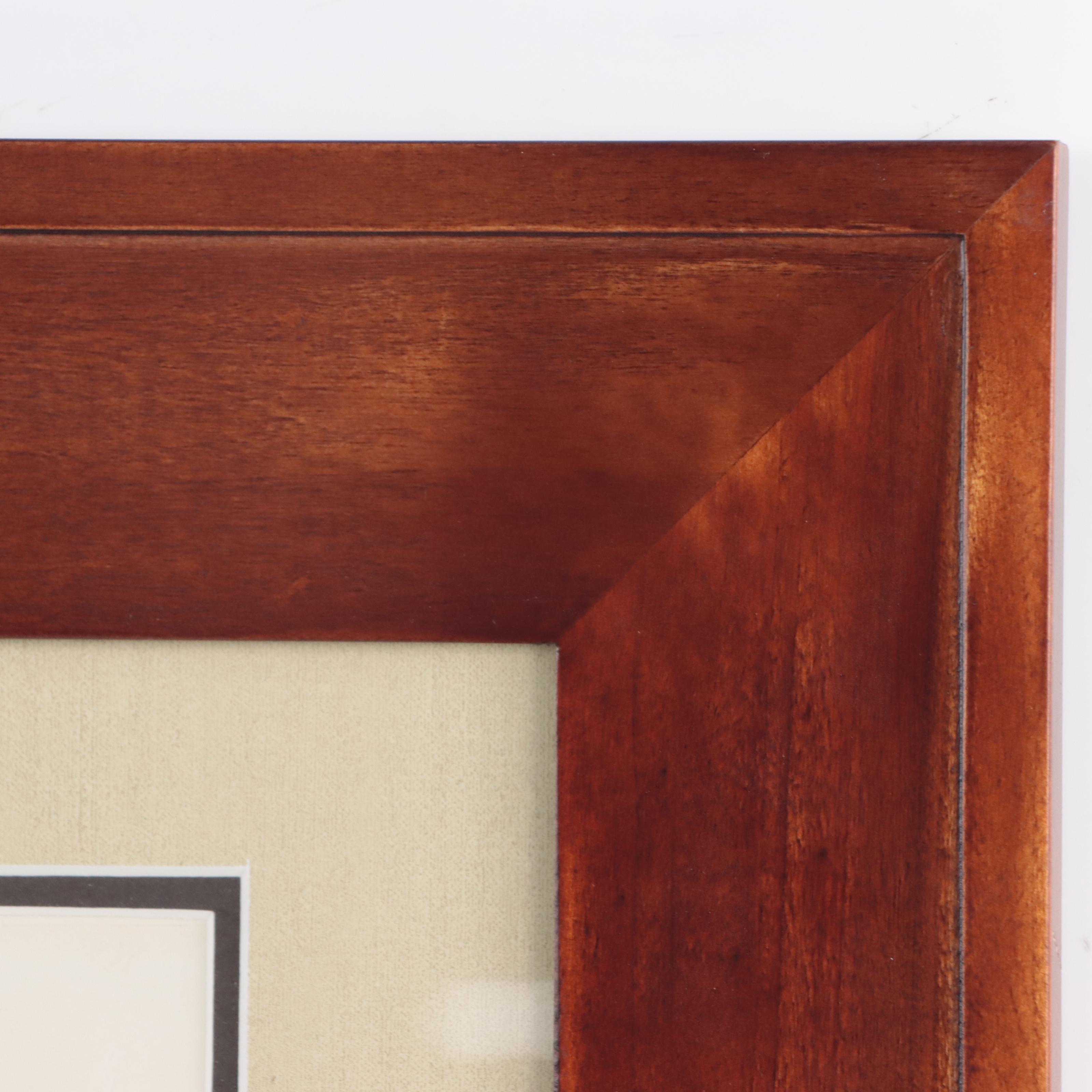 Lewis Henry Meakin Portrait Graphite Drawing of Two Girls, 1884