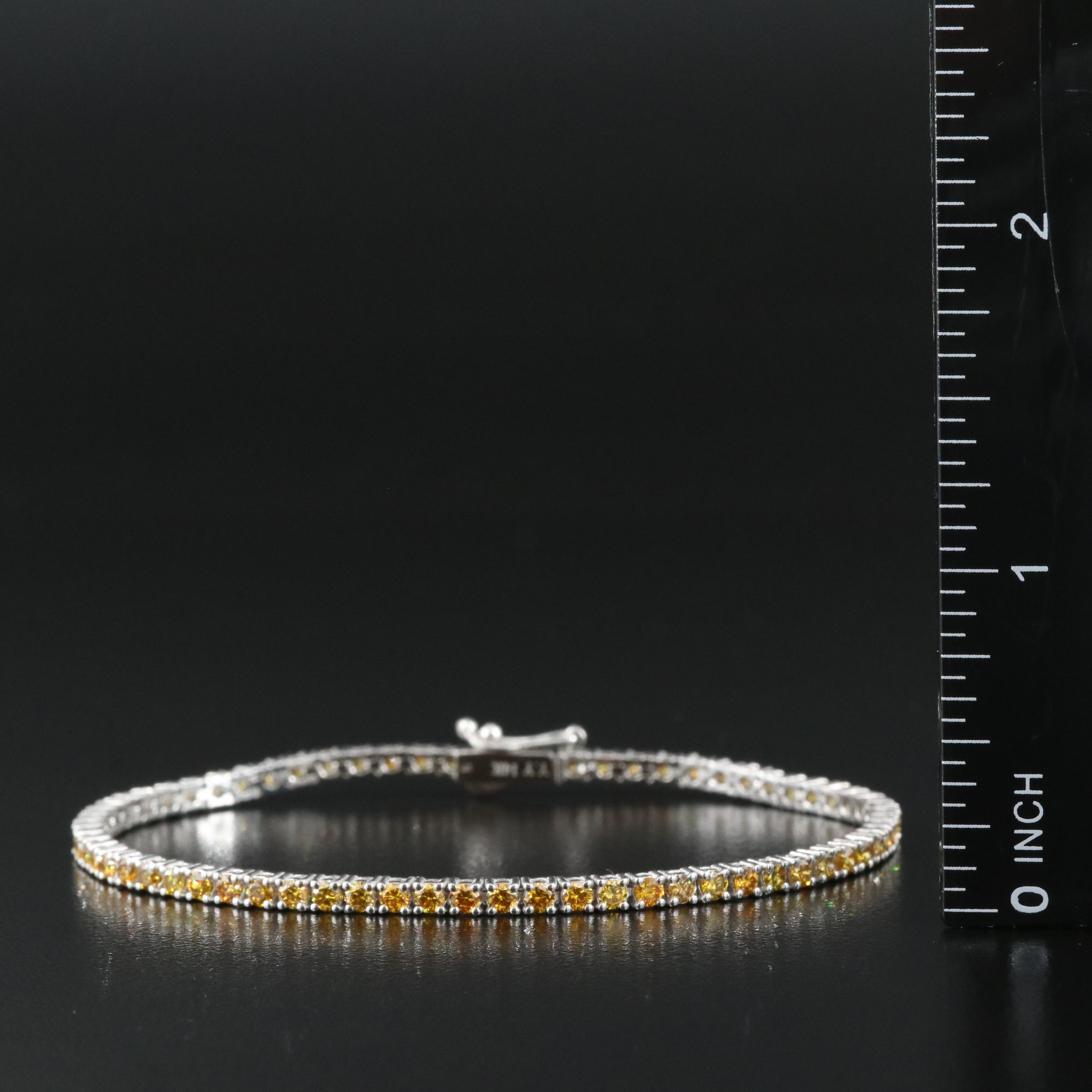 14K 3.03 CTW Diamond Line Bracelet