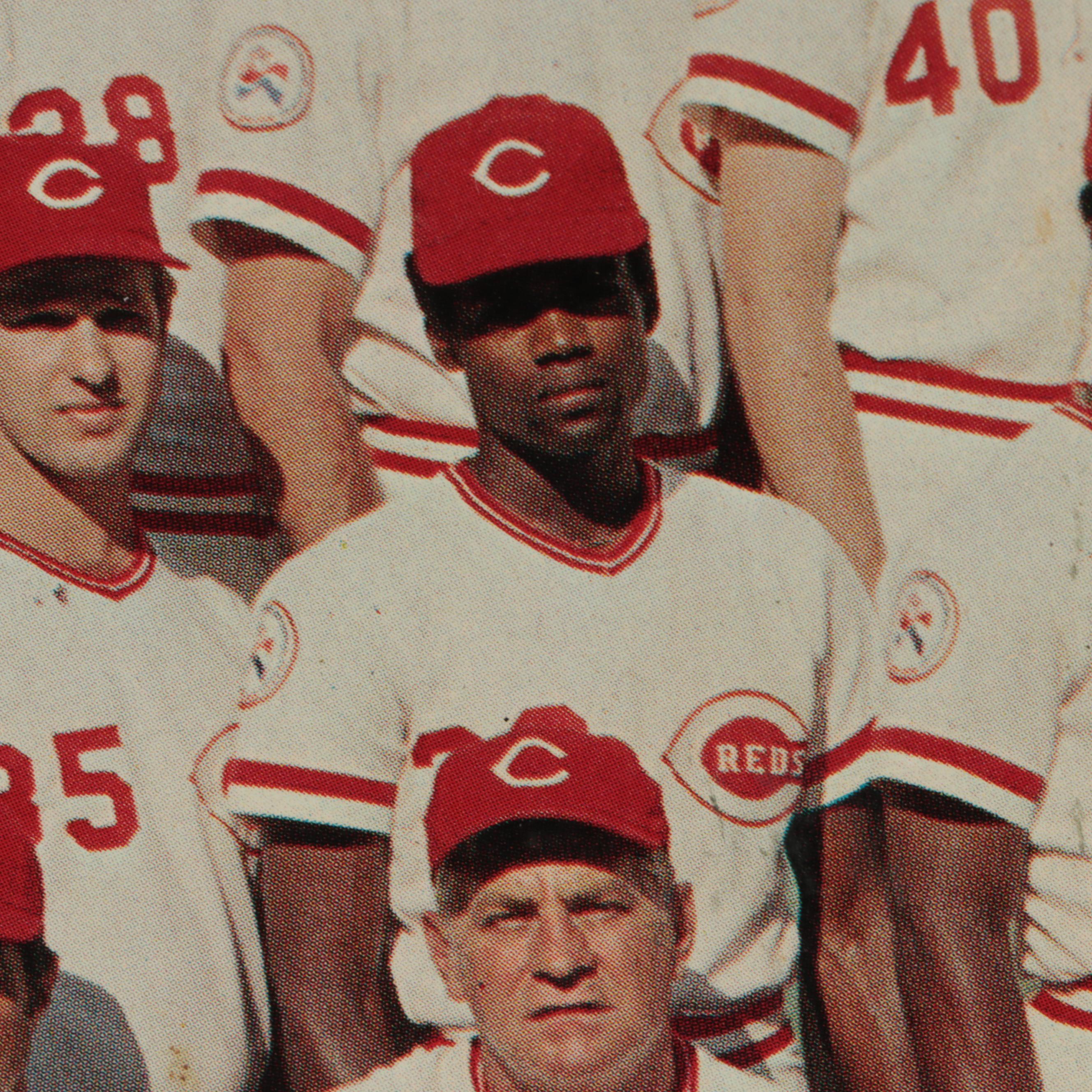 1976 Cincinnati Reds World Series Team Decorative Serving Tray with Rose, More