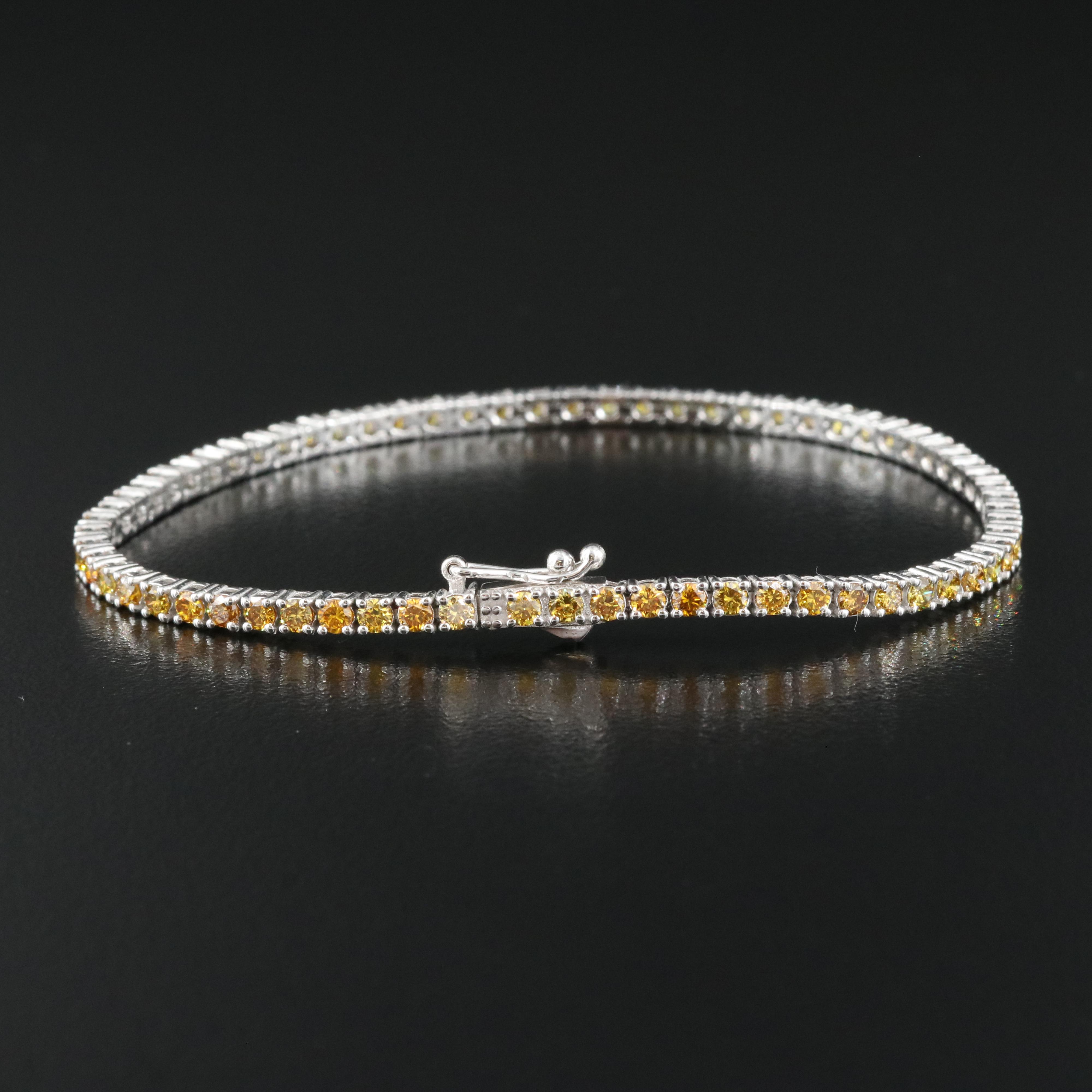 14K 3.03 CTW Diamond Line Bracelet