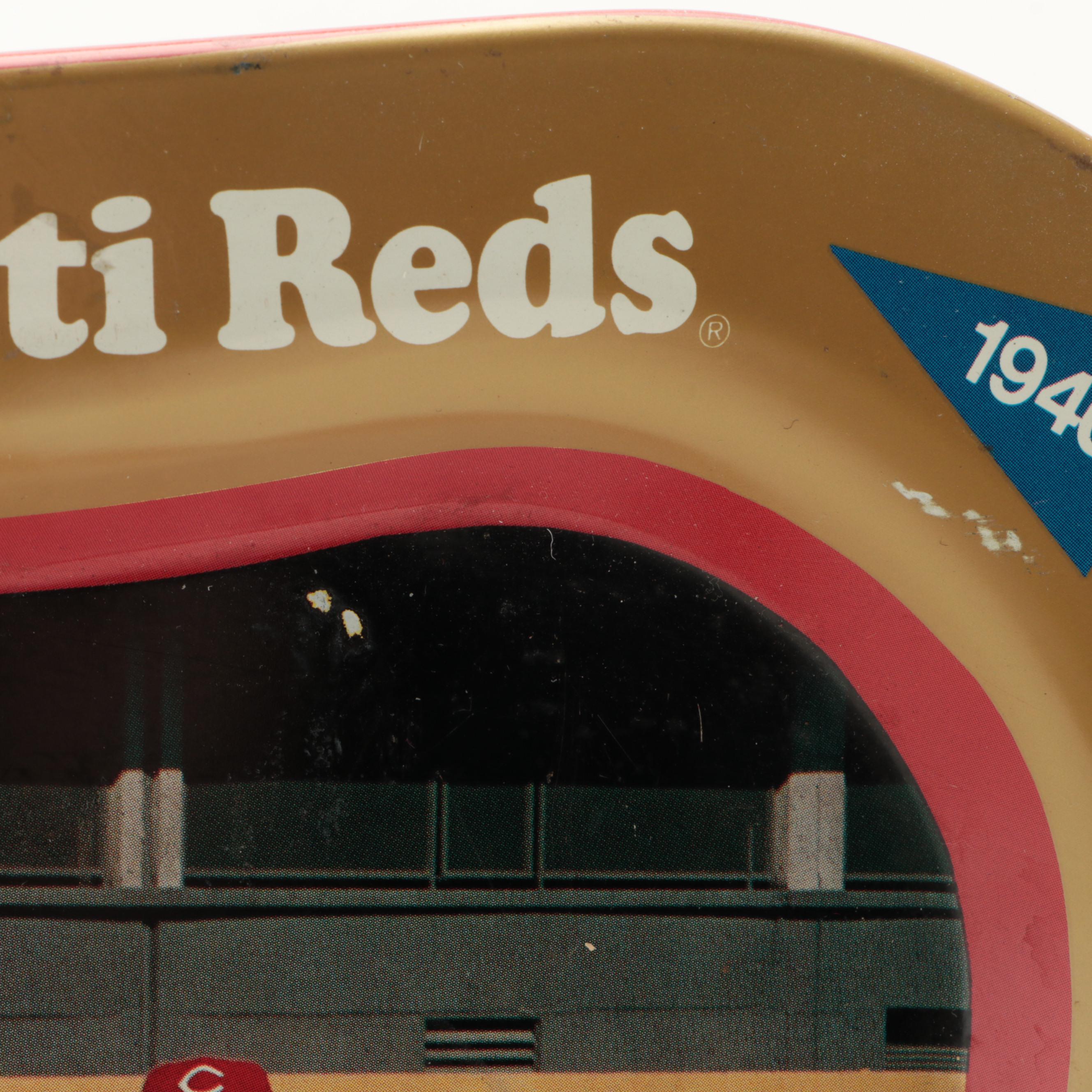 1976 Cincinnati Reds World Series Team Decorative Serving Tray with Rose, More