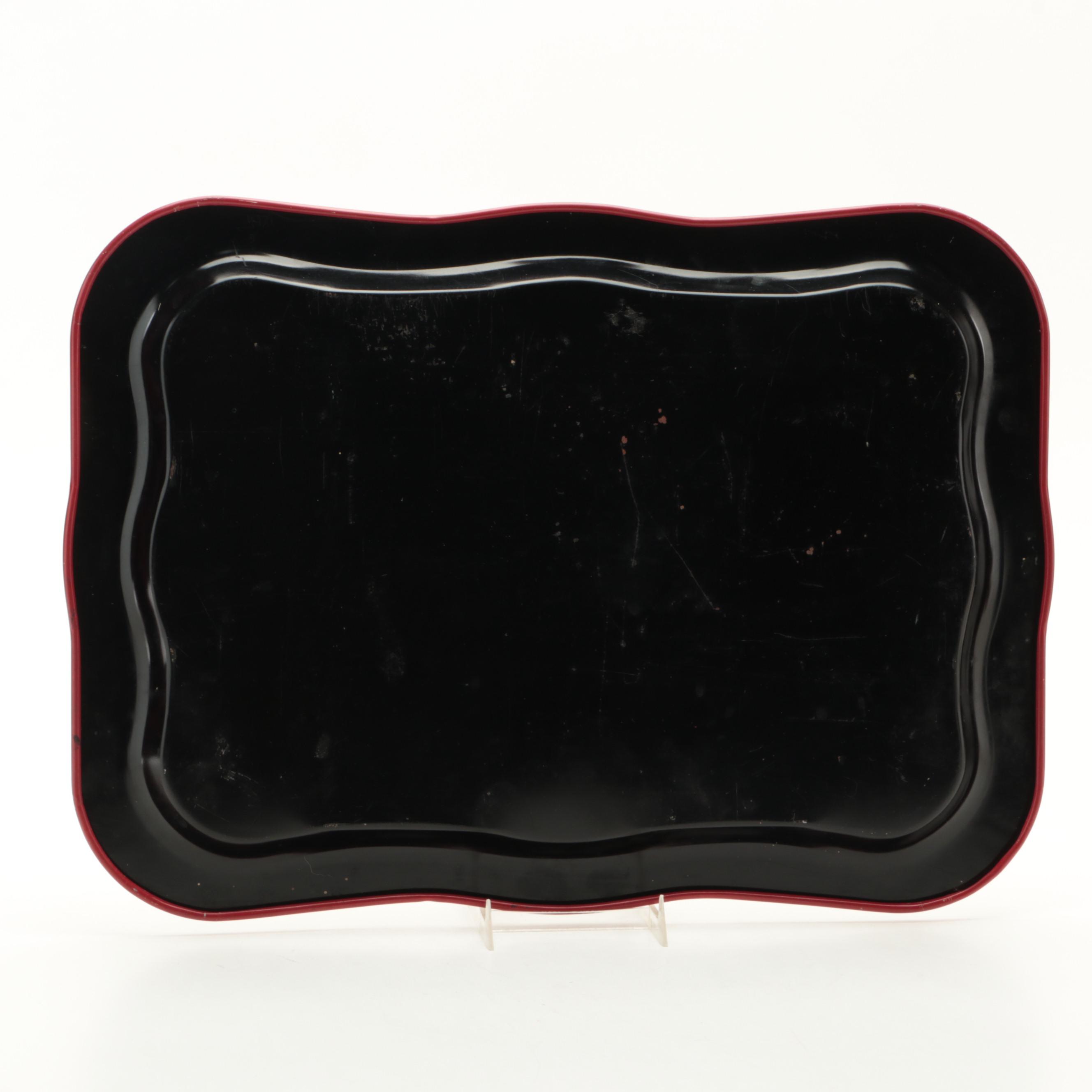 1976 Cincinnati Reds World Series Team Decorative Serving Tray with Rose, More