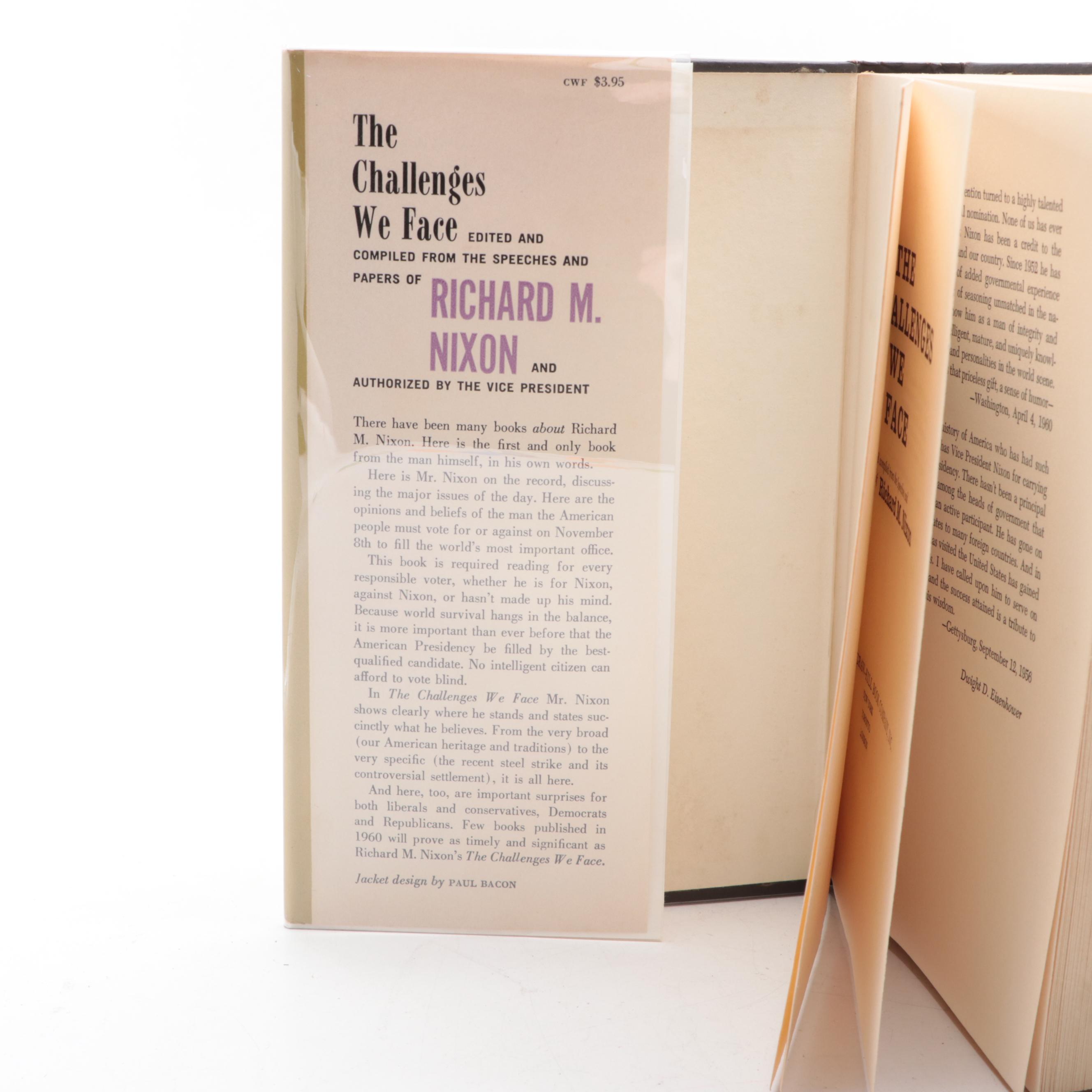 First Edition "The Challenges We Face" by Richard Nixon, 1960